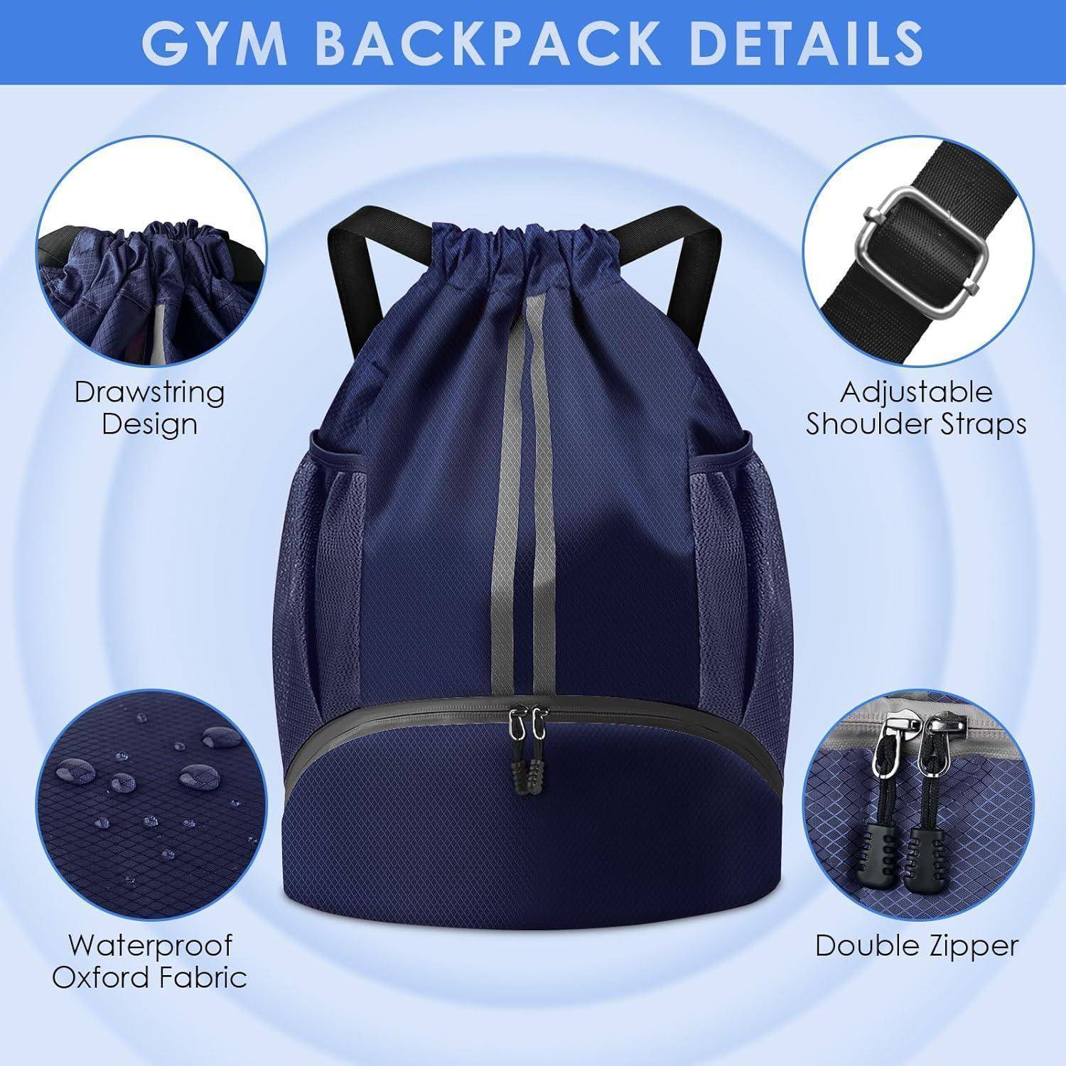 Turnbeutel Fußballtasche Rucksack Kordelzug Tunnelzug Gymsack