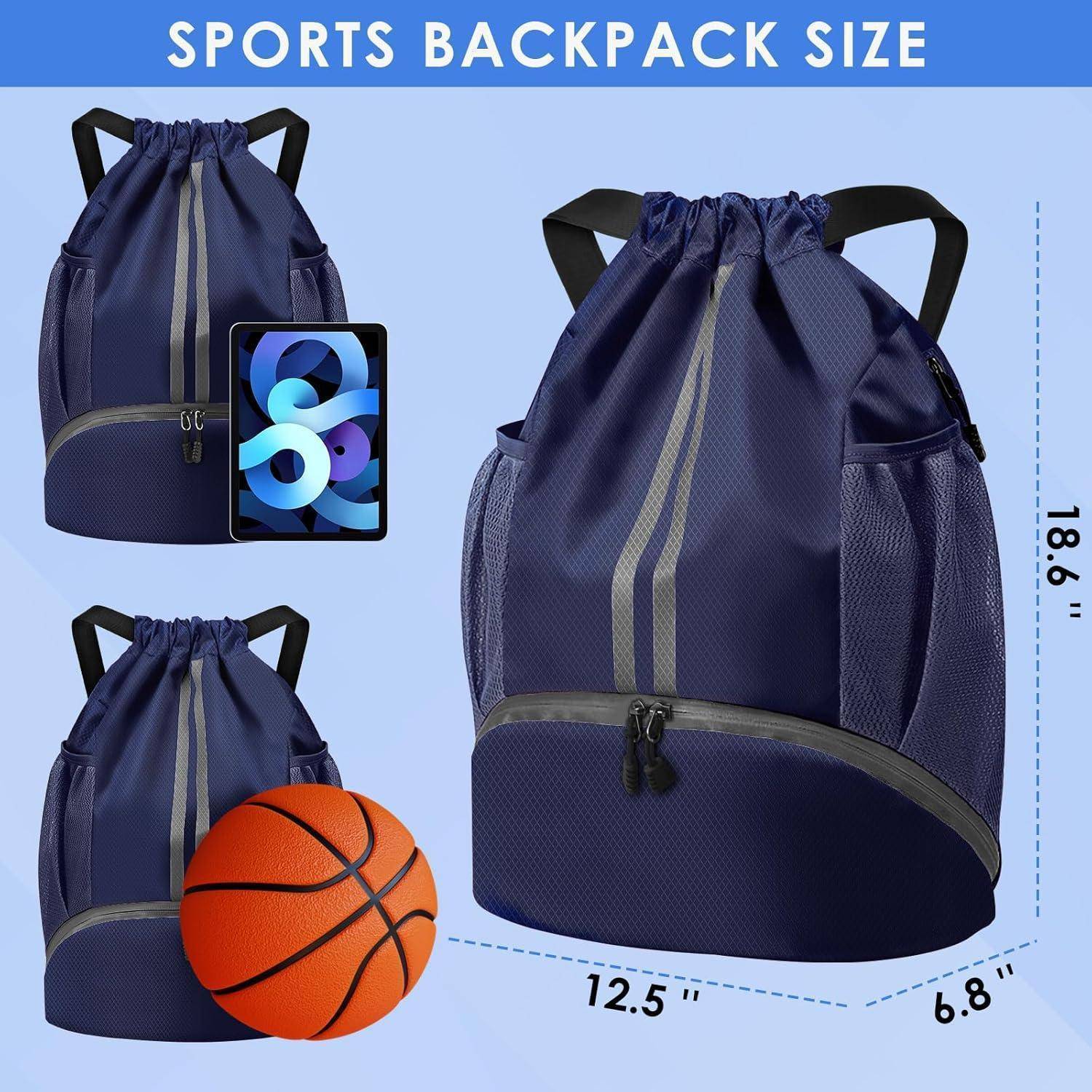 Turnbeutel Fußballtasche Rucksack Kordelzug Tunnelzug Gymsack