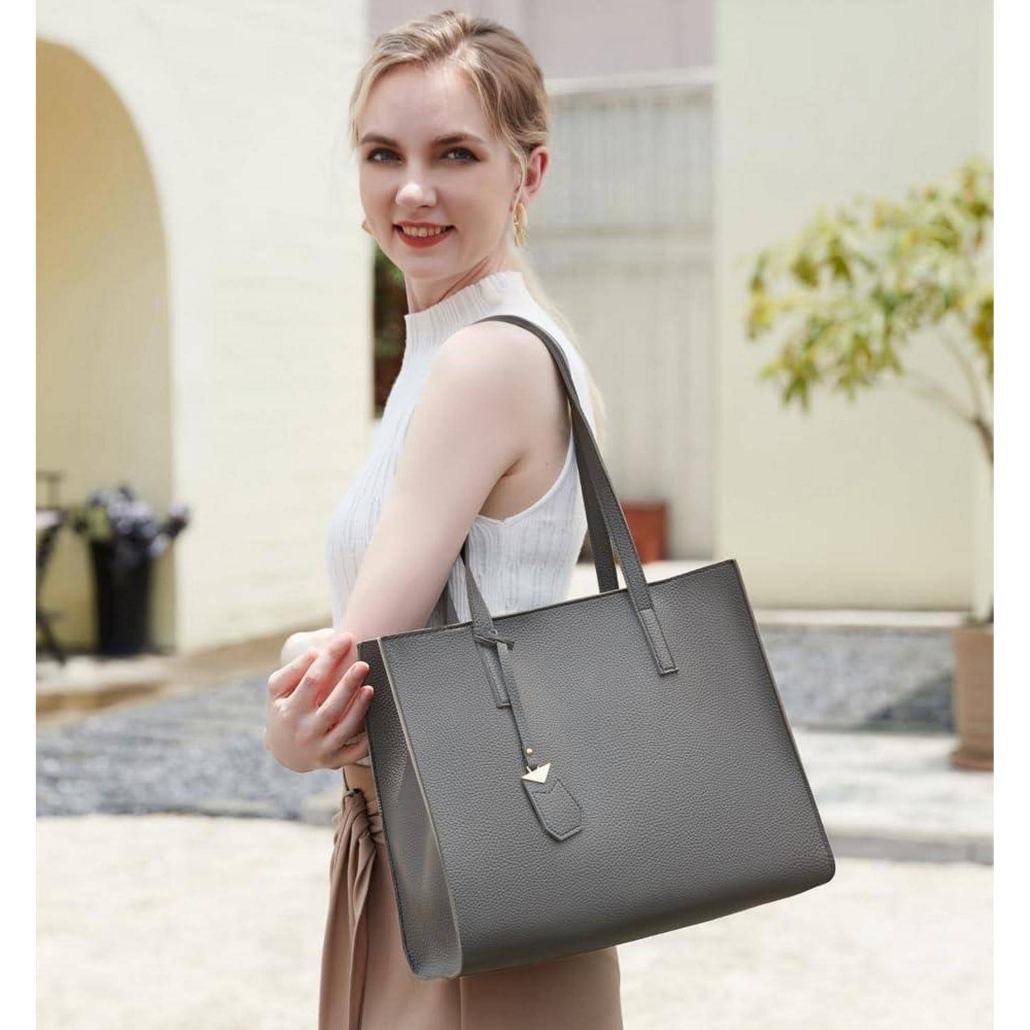 Damen Handtasche groß Shopper Henkeltasche Schule Arbeit Freizeit