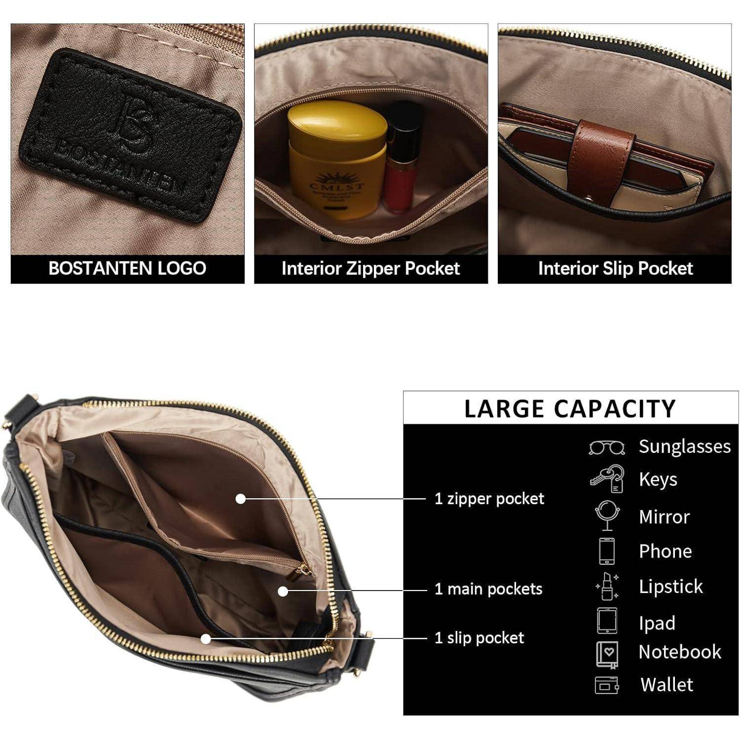 Handtasche Damen mittelgroß leder Schultertasche Crossbody Bags