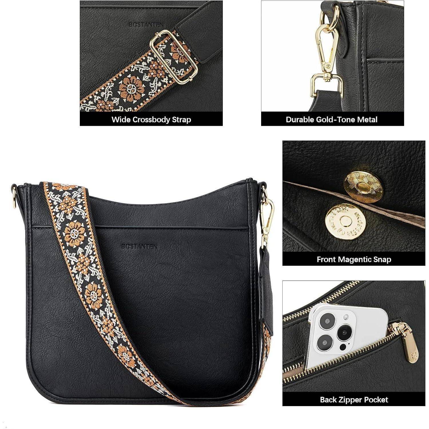 Handtasche Damen mittelgroß leder Schultertasche Crossbody Bags