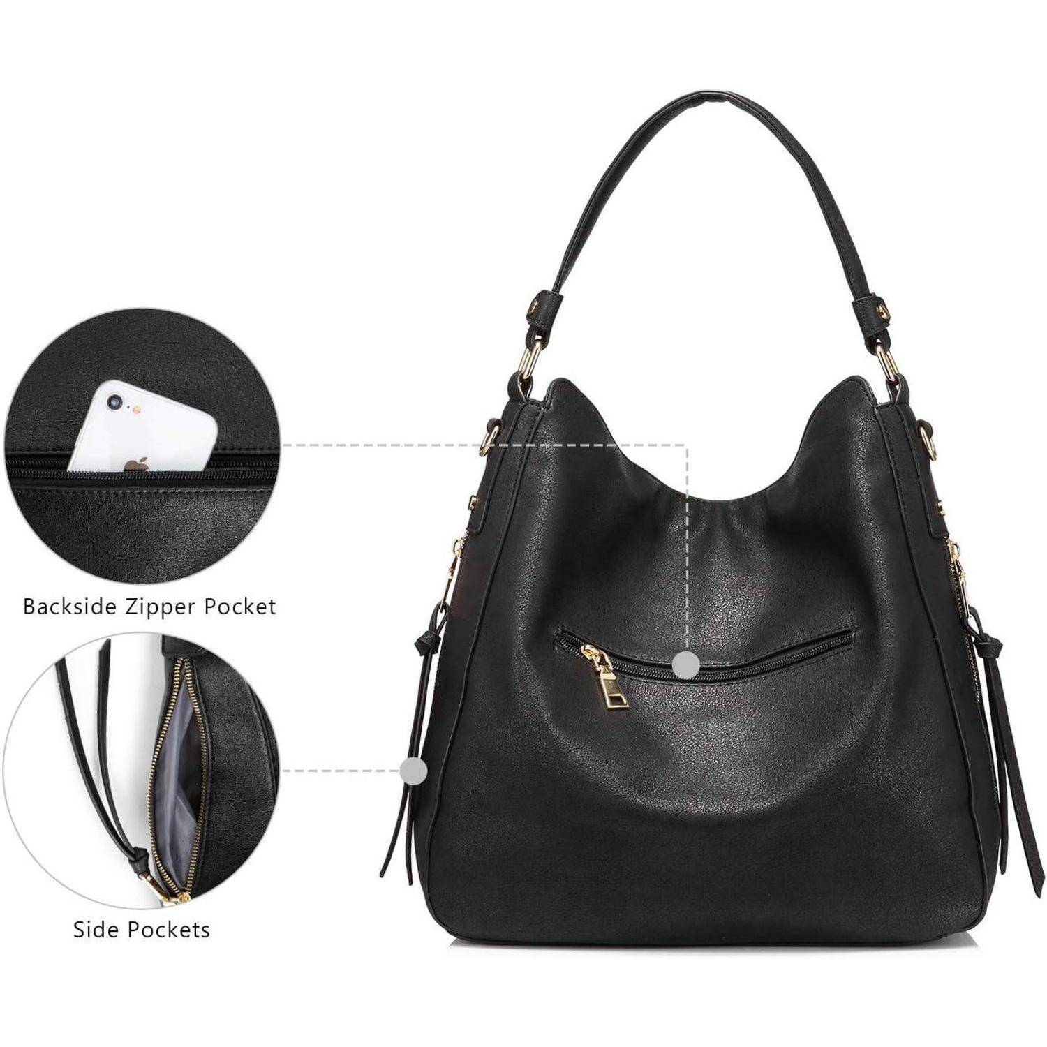 Damen Handtasche Lederimitat Umhängetasche Designer Hobo Quasten