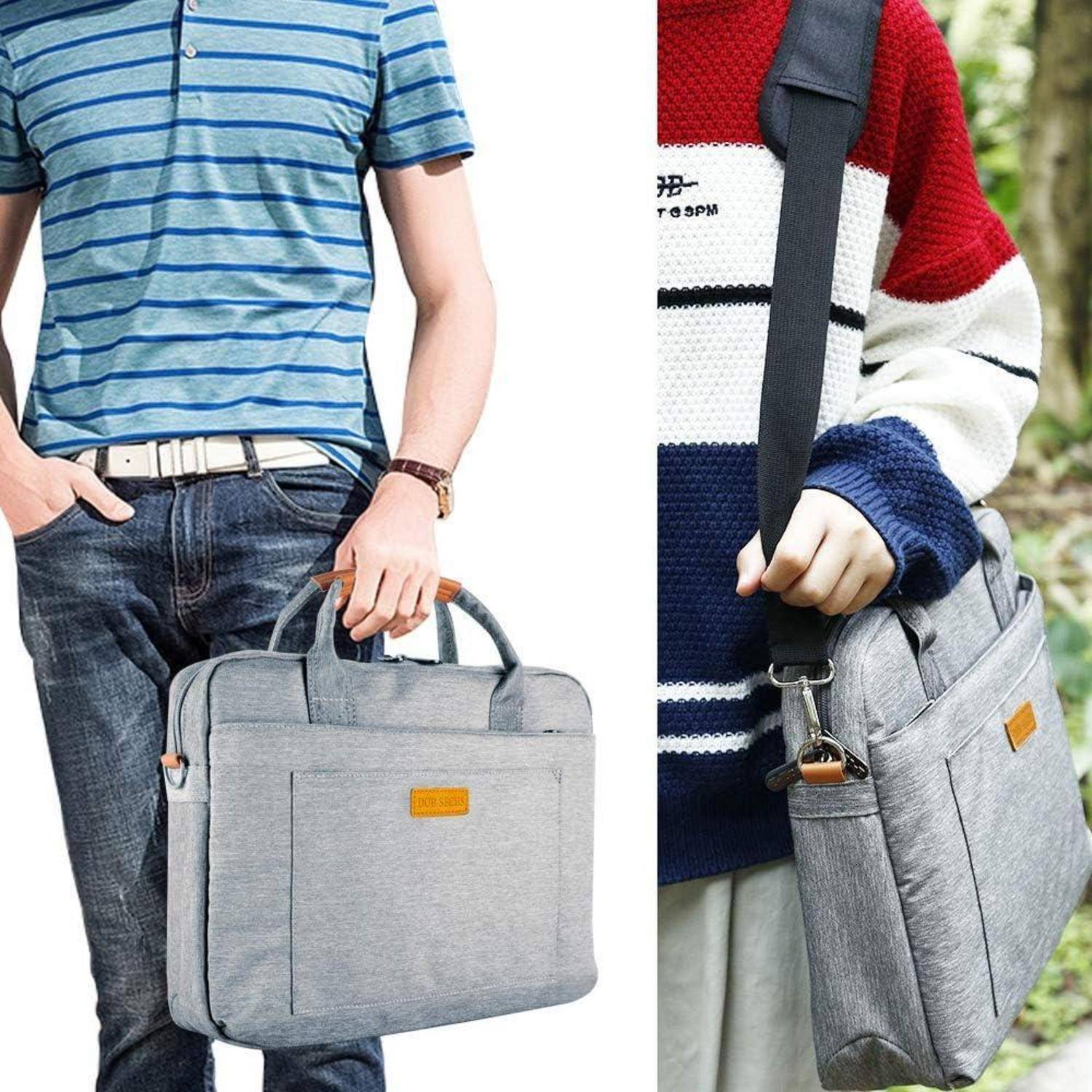 Laptoptasche Aktentaschen Handtasche 15-15.6 Zoll Grau