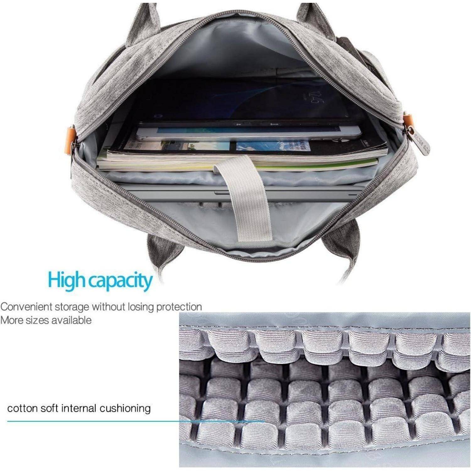 Laptoptasche Aktentaschen Handtasche 15-15.6 Zoll Grau
