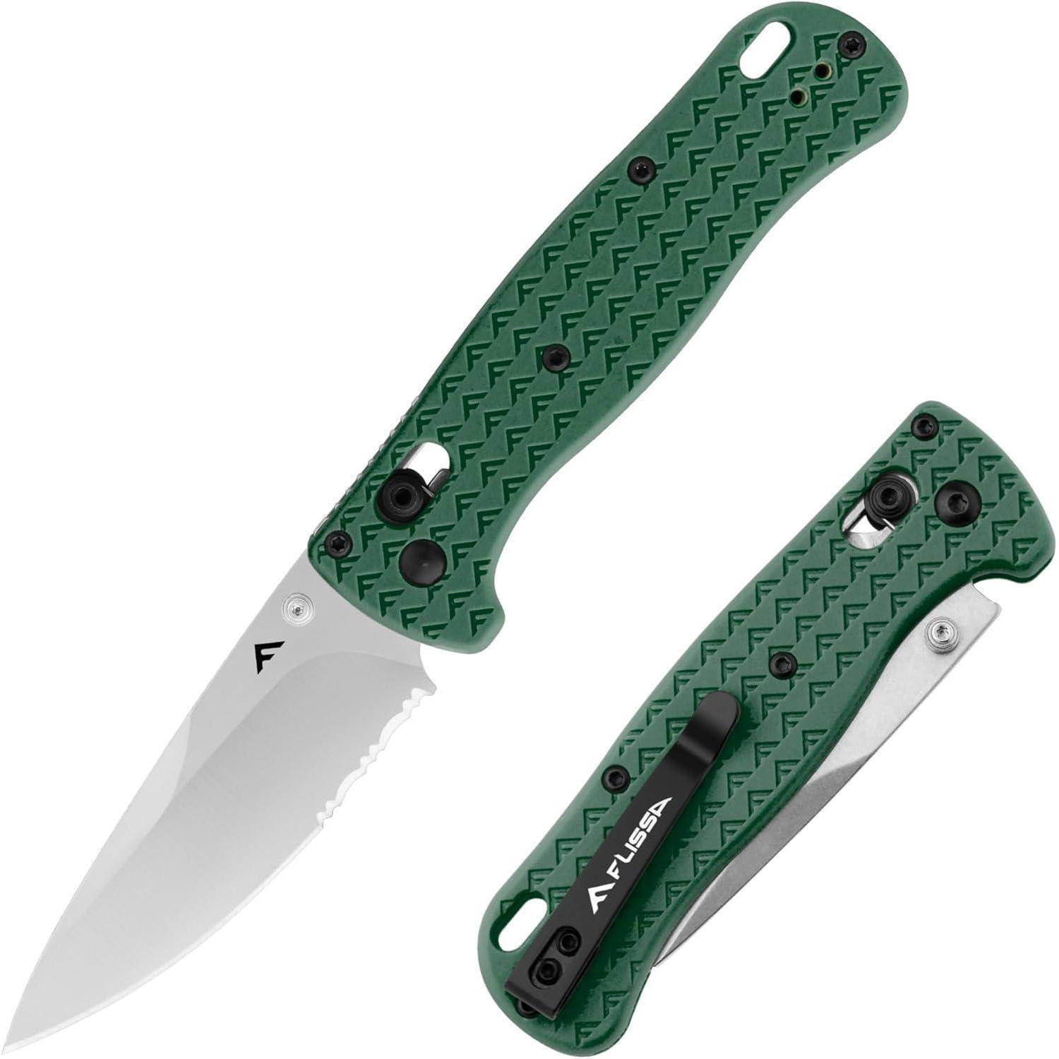 Taschenmesser Klappmesser AUS8 Edelstahl Taschenclip EDC Grün