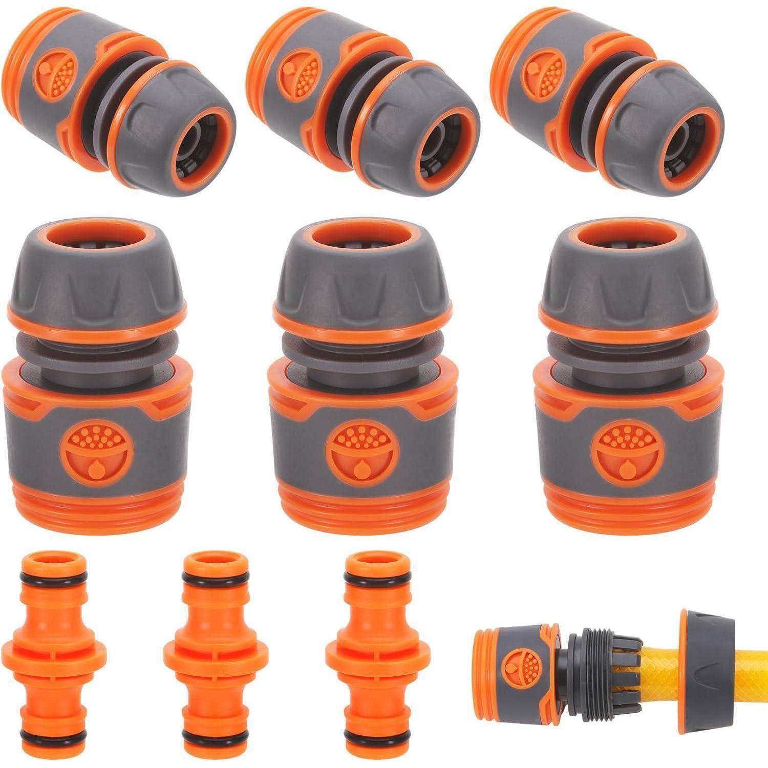 Schlauchkupplung Satz 6 Stück 13 mm Halbzoll Garten 9 Stück