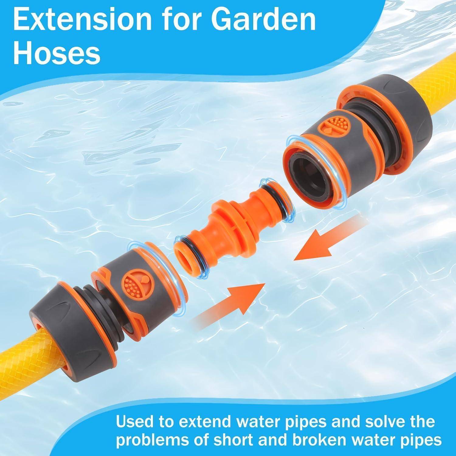 Schlauchkupplung Satz 6 Stück 13 mm Halbzoll Garten 9 Stück
