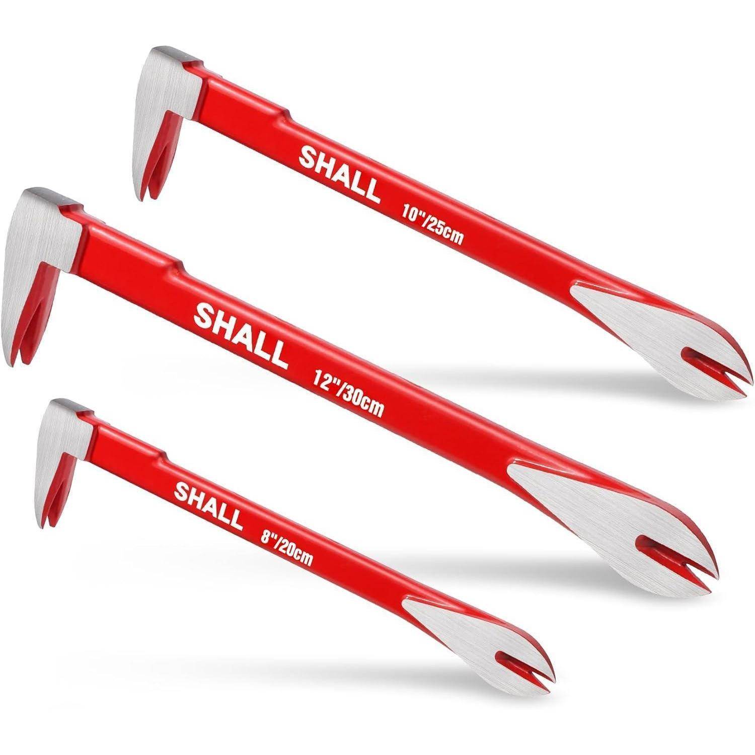 Nagelzieher Set 12 10 8 Zoll Stemmeisen Klauenstange 3-Piece