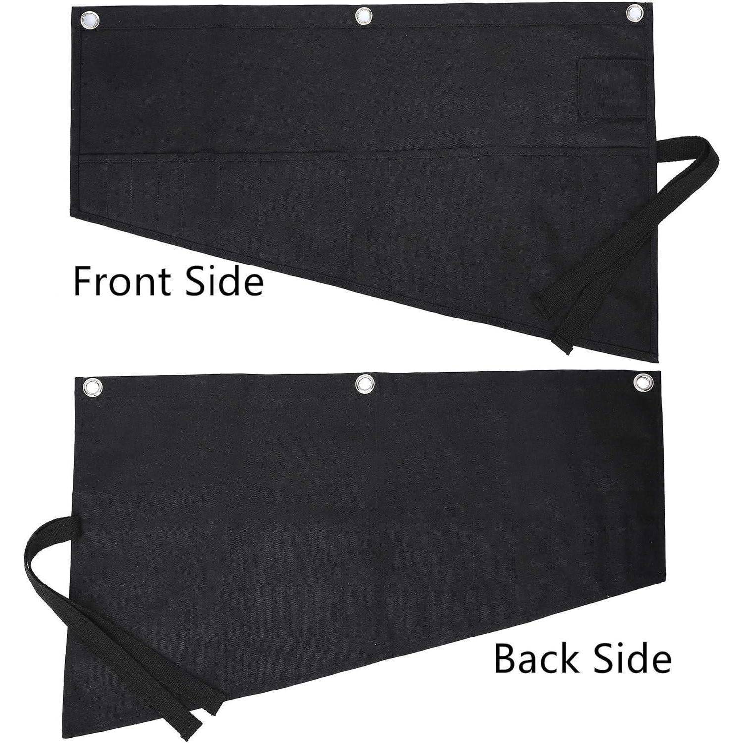 Werkzeugroll Segeltuch 16oz Schraubenschlüssel Metrisch SAE Schwarz