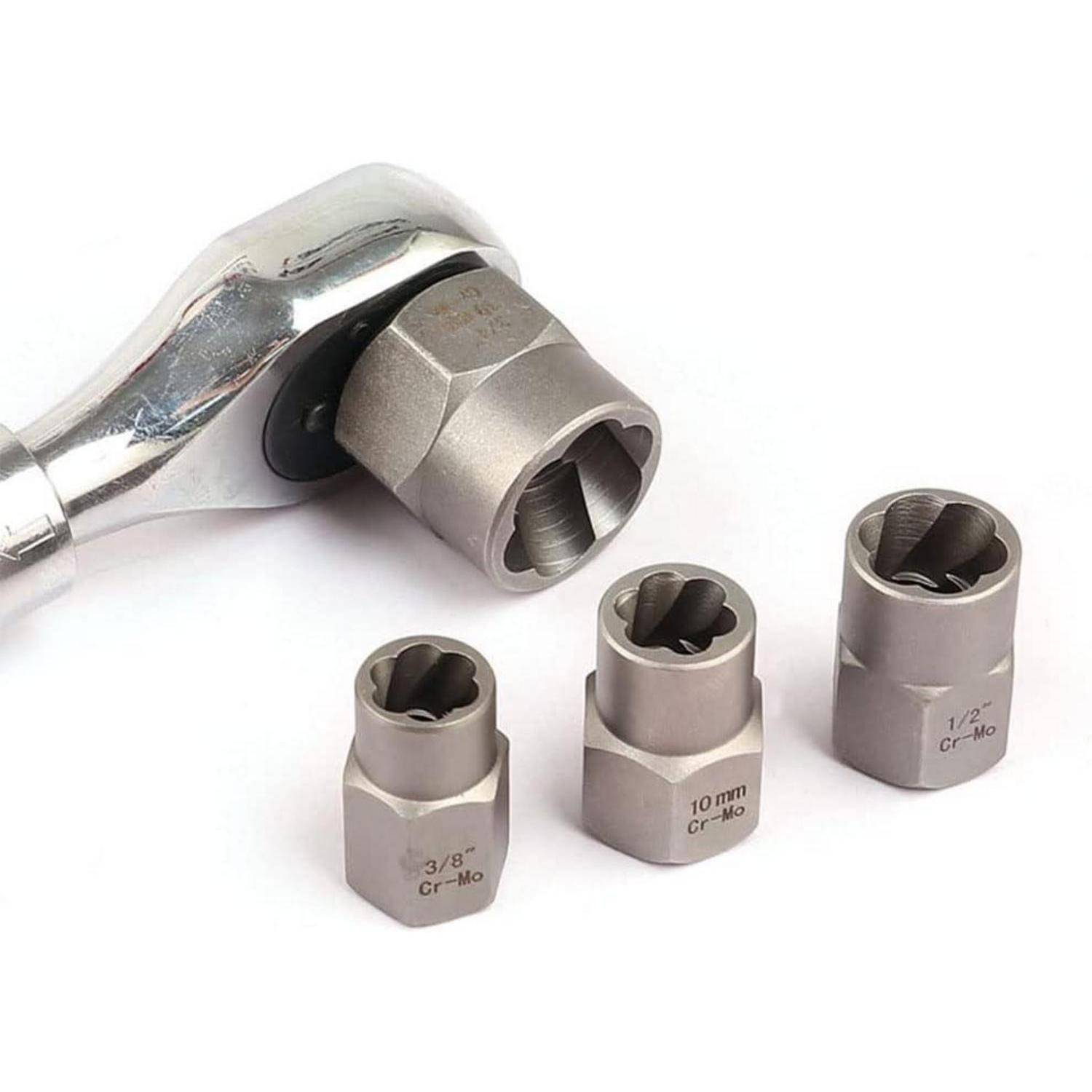 Bolzenextraktor-Set 13-teilig 6,35-19mm 9,5mm Antrieb mit Adapter