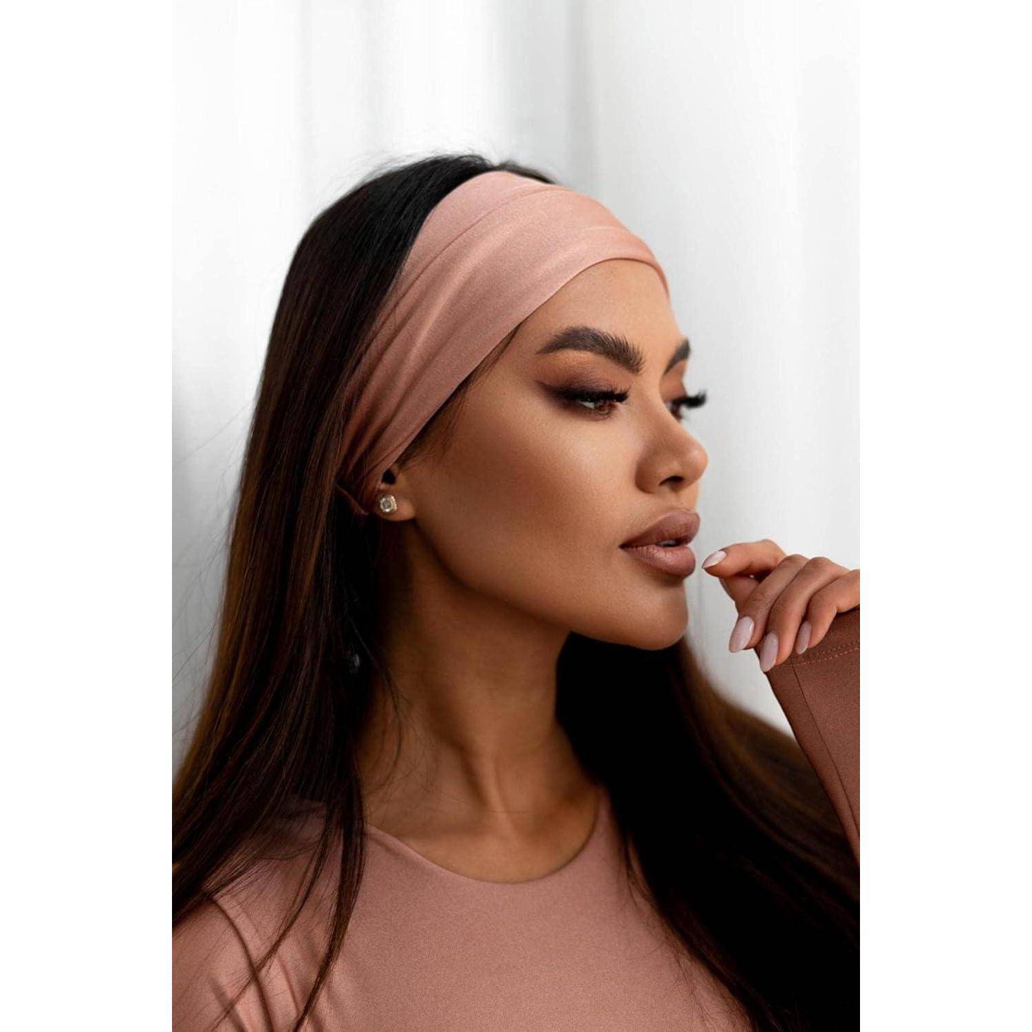 Stirnband Damen Haarband Haarreifen Schwarz Rosa 1 stück 1er Pack