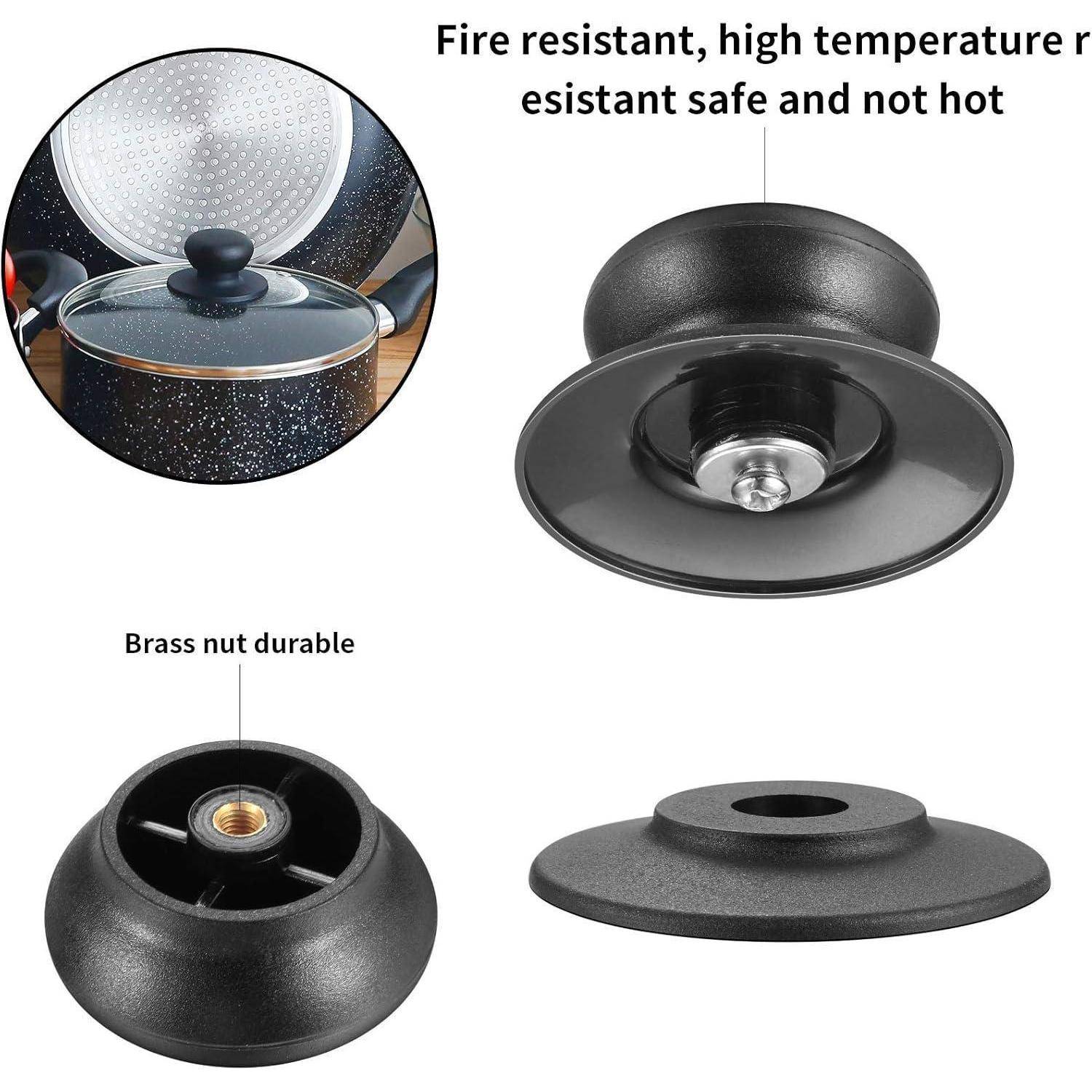 Topfdeckelknöpfe Topfdeckelgriffe Handgriff B 5 Pcs schwarz