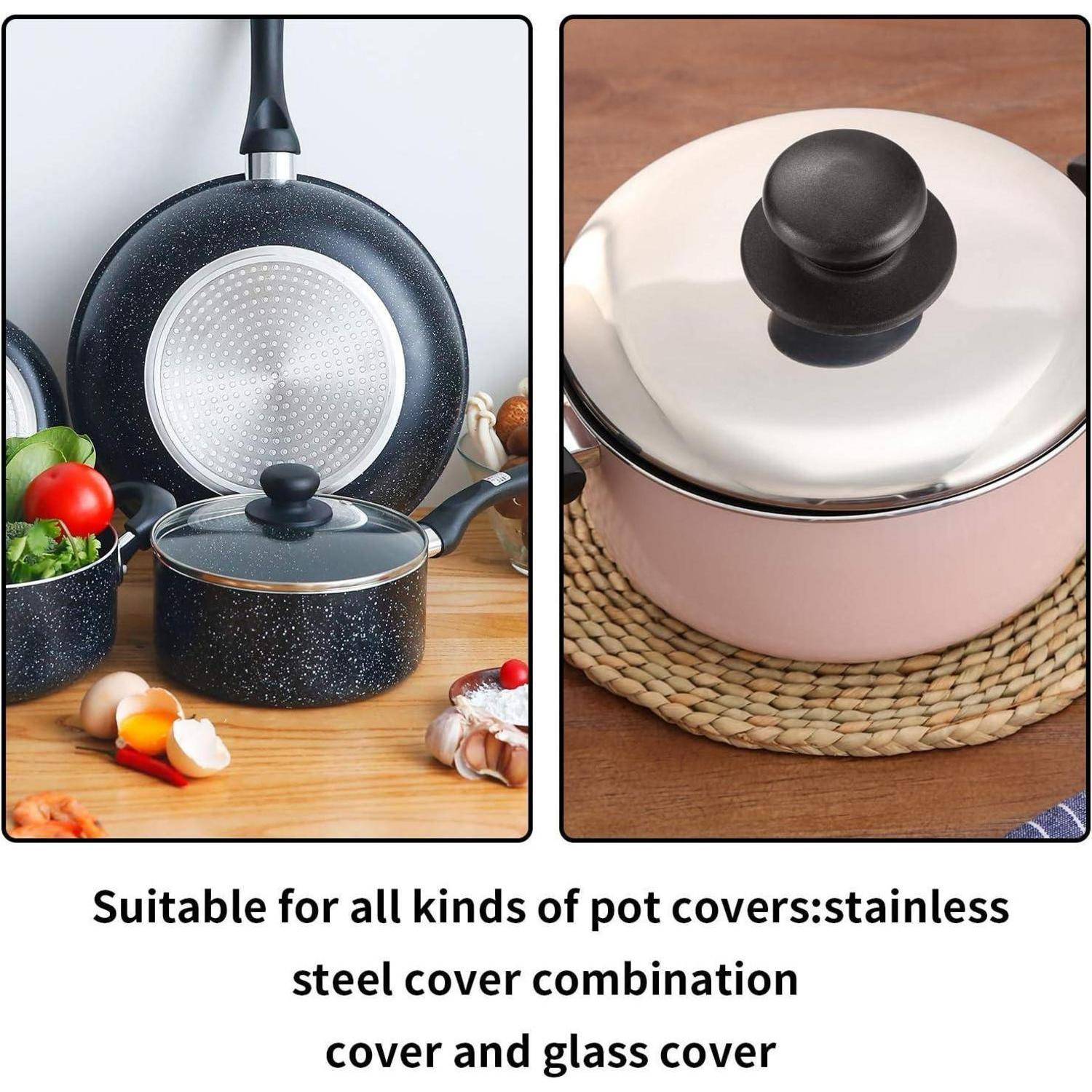 Topfdeckelknöpfe Topfdeckelgriffe Handgriff B 5 Pcs schwarz