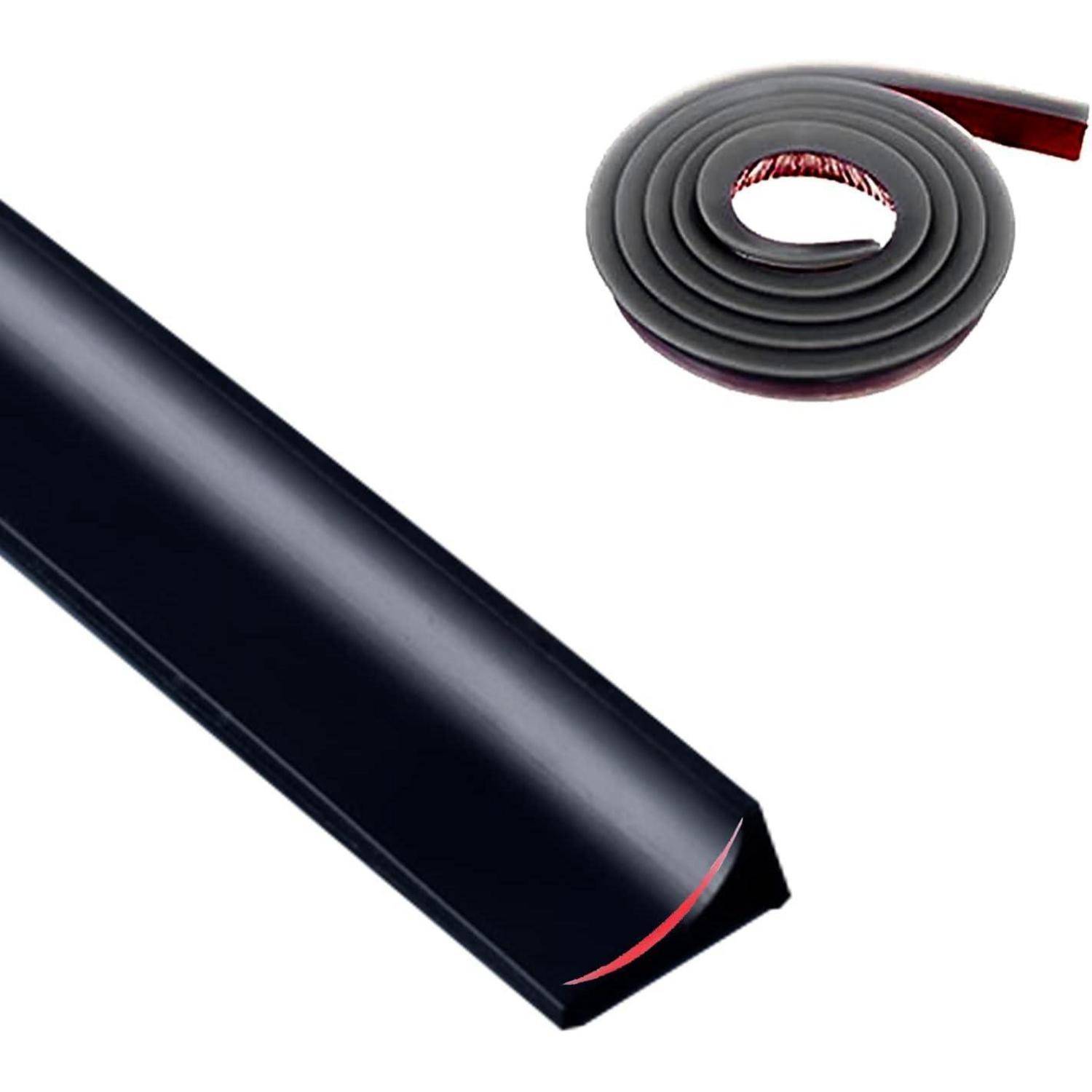 Schwallschutzleiste 6M20MM Selbstklebend Dusche Waschbecken Schwarz
