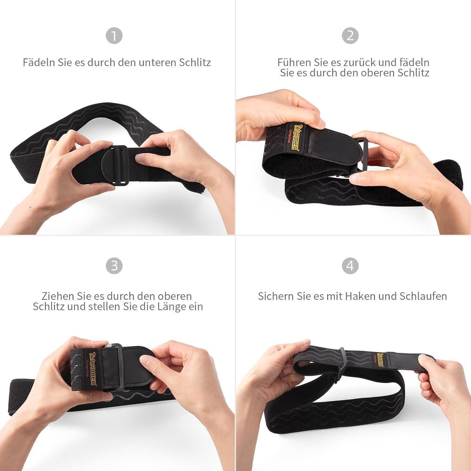 Elastische Gurte Klettbänder AntiRutschStreifen 81cm(4 stück)