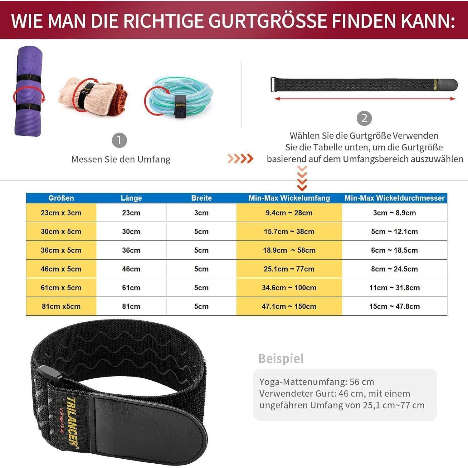 Elastische Gurte Klettbänder AntiRutschStreifen 81cm(4 stück)