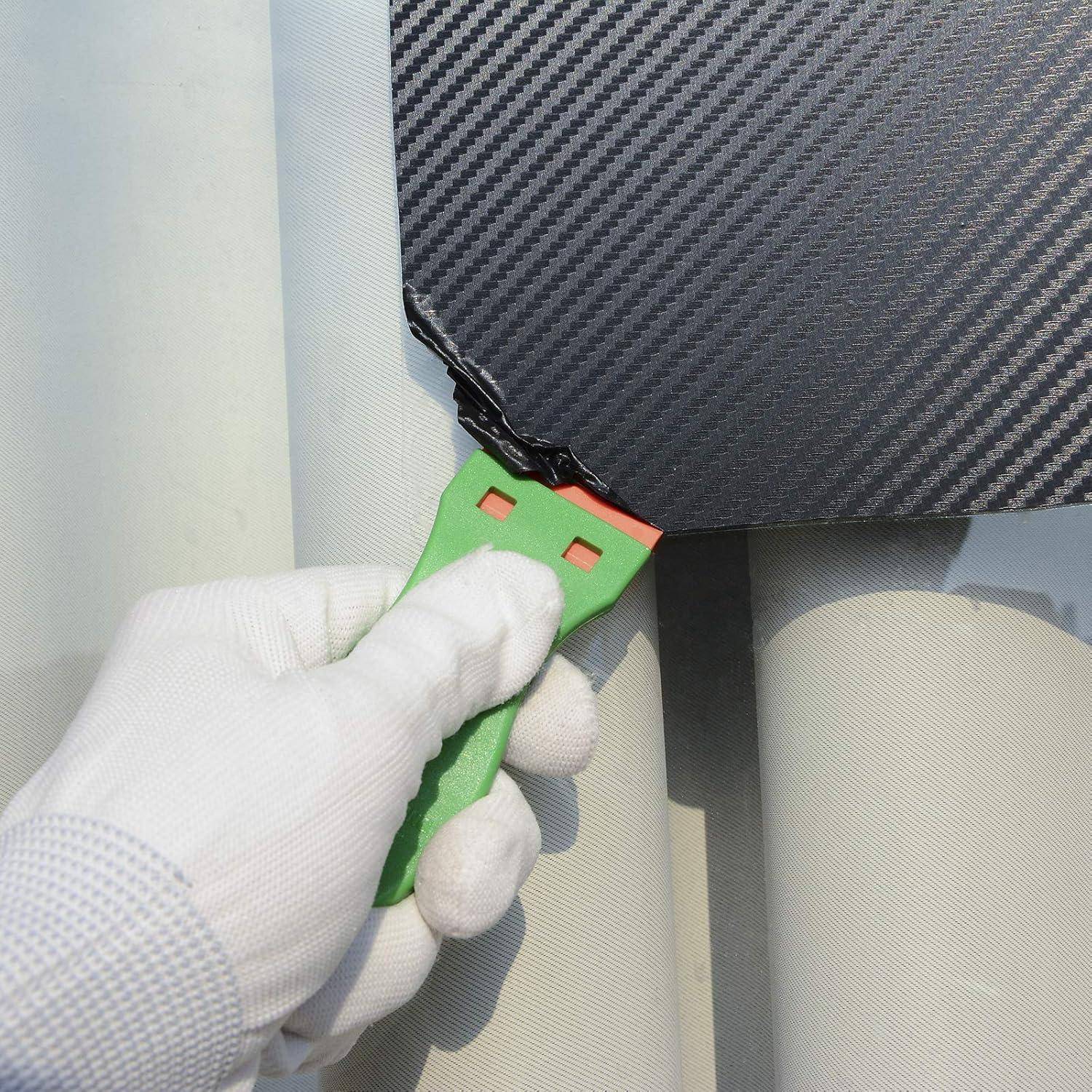 Kunststoff Schaber 2 Stück 100 Klingen Vinyl Aufkleber Green