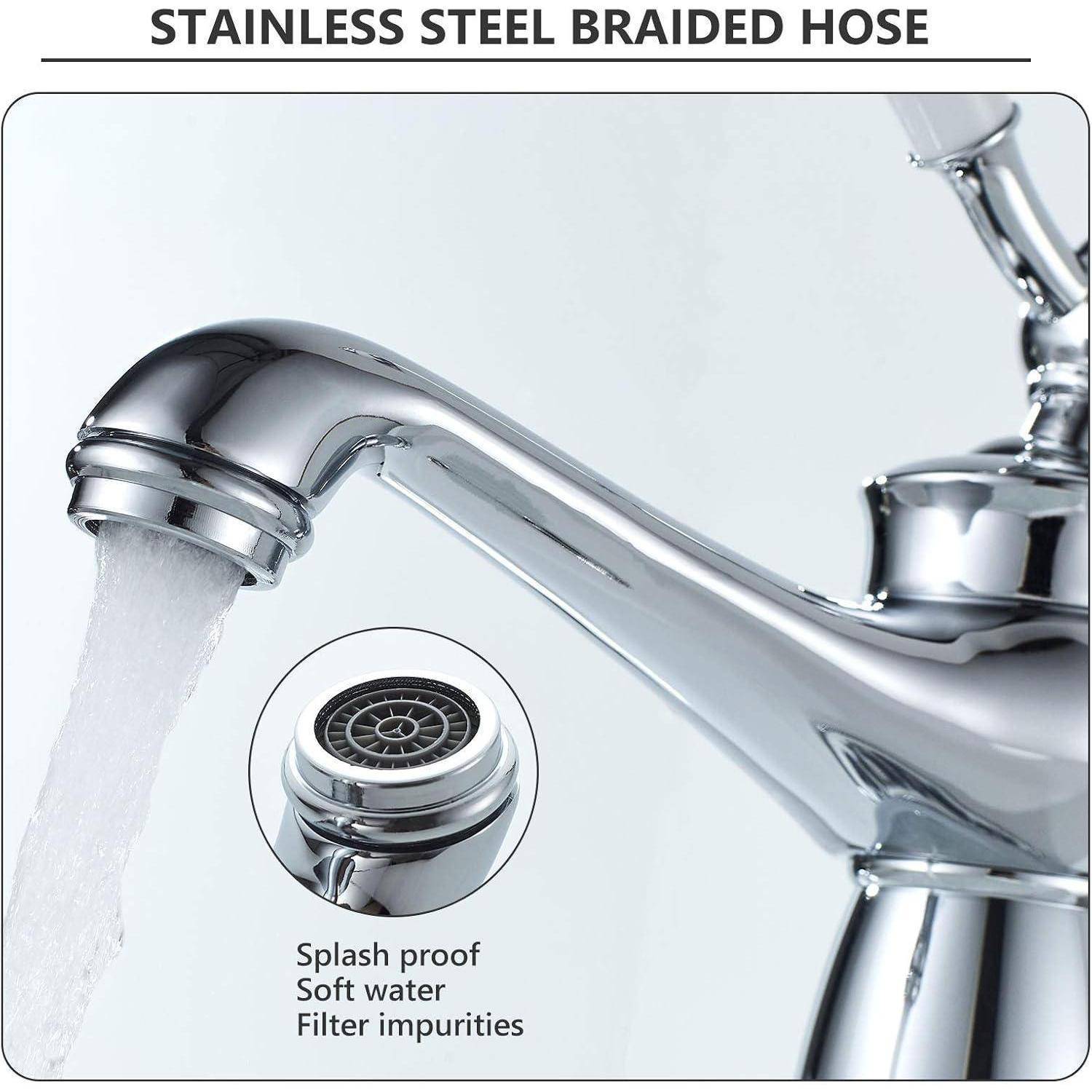 Retro Wasserhahn Messing Einhebelmischer Bad Armatur Keramikventil