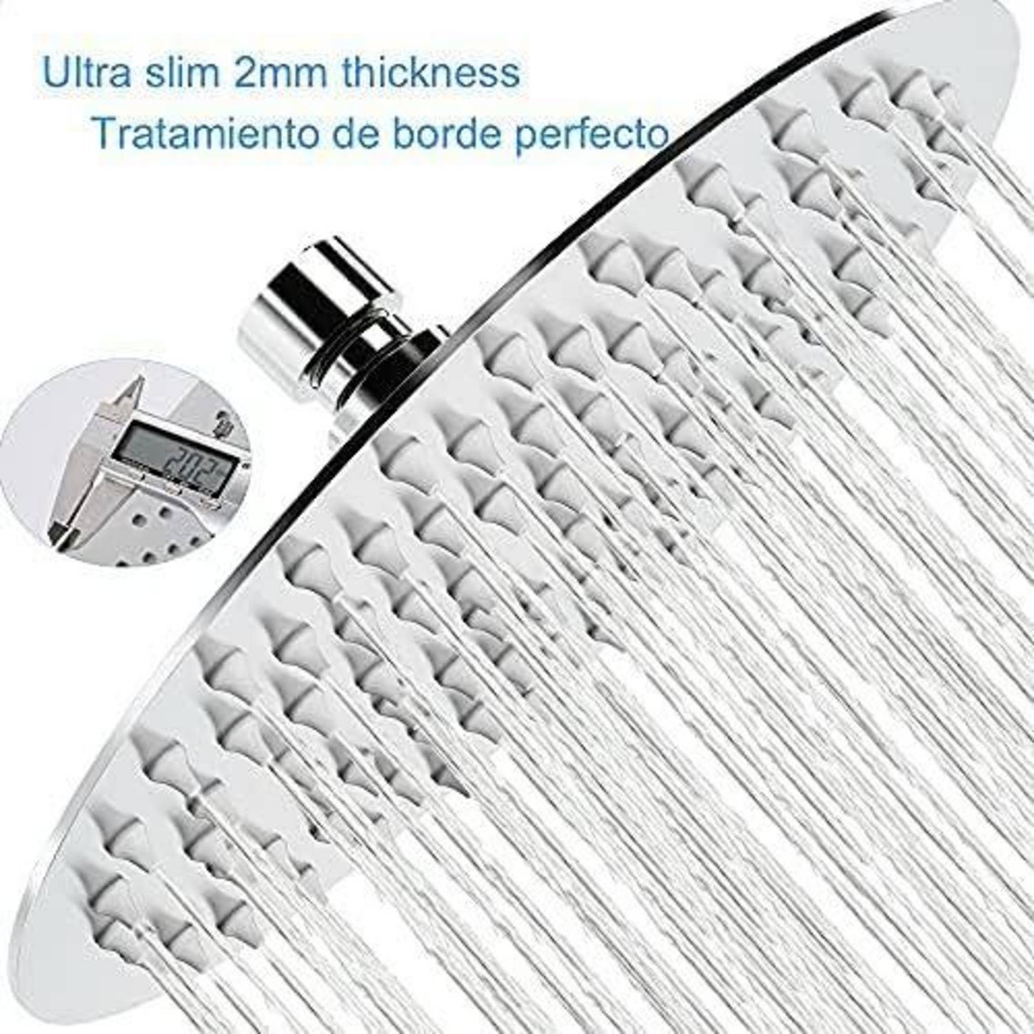 Regendusche 12 Zoll Edelstahl AISI304 Anti-Kalk-Düsen Rund