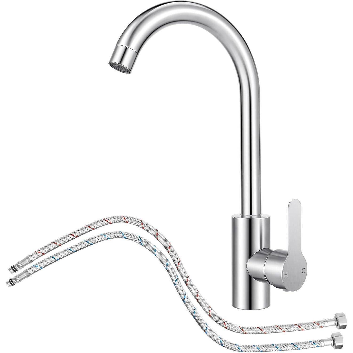 Wasserhahn Mischbatterie Einhand 360 Drehbar Hochdruck Modern