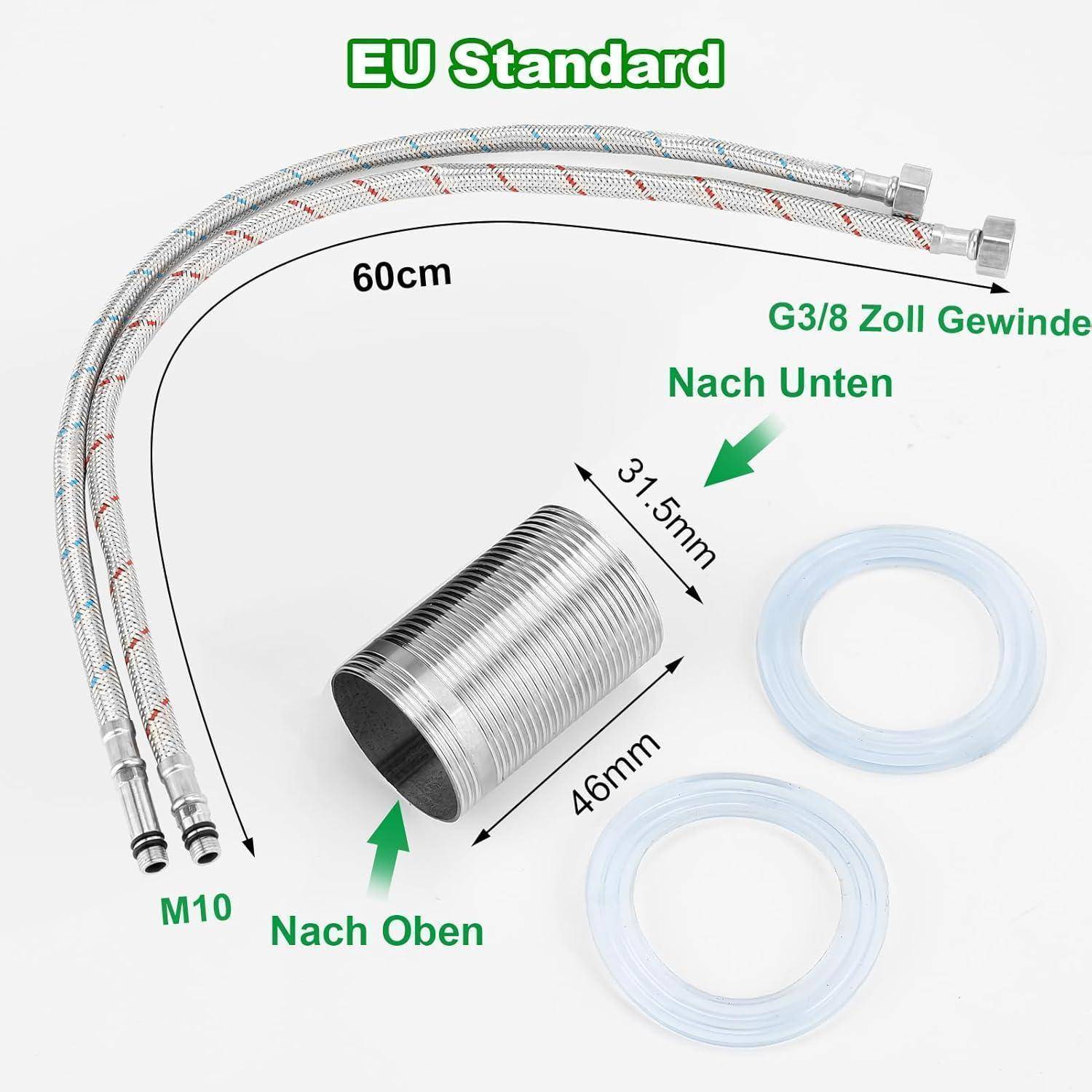 Wasserhahn Mischbatterie Einhand 360 Drehbar Hochdruck Modern