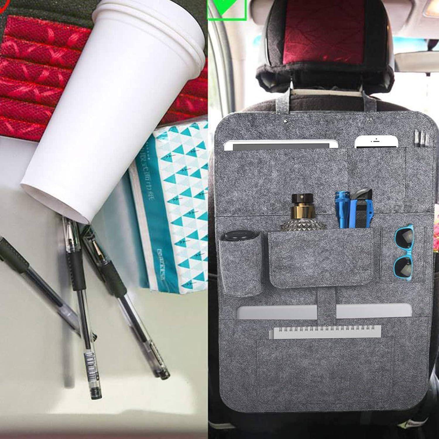 2er Set Filz Autositz Organizer Rücksitztasche Aufbewahrungstasche