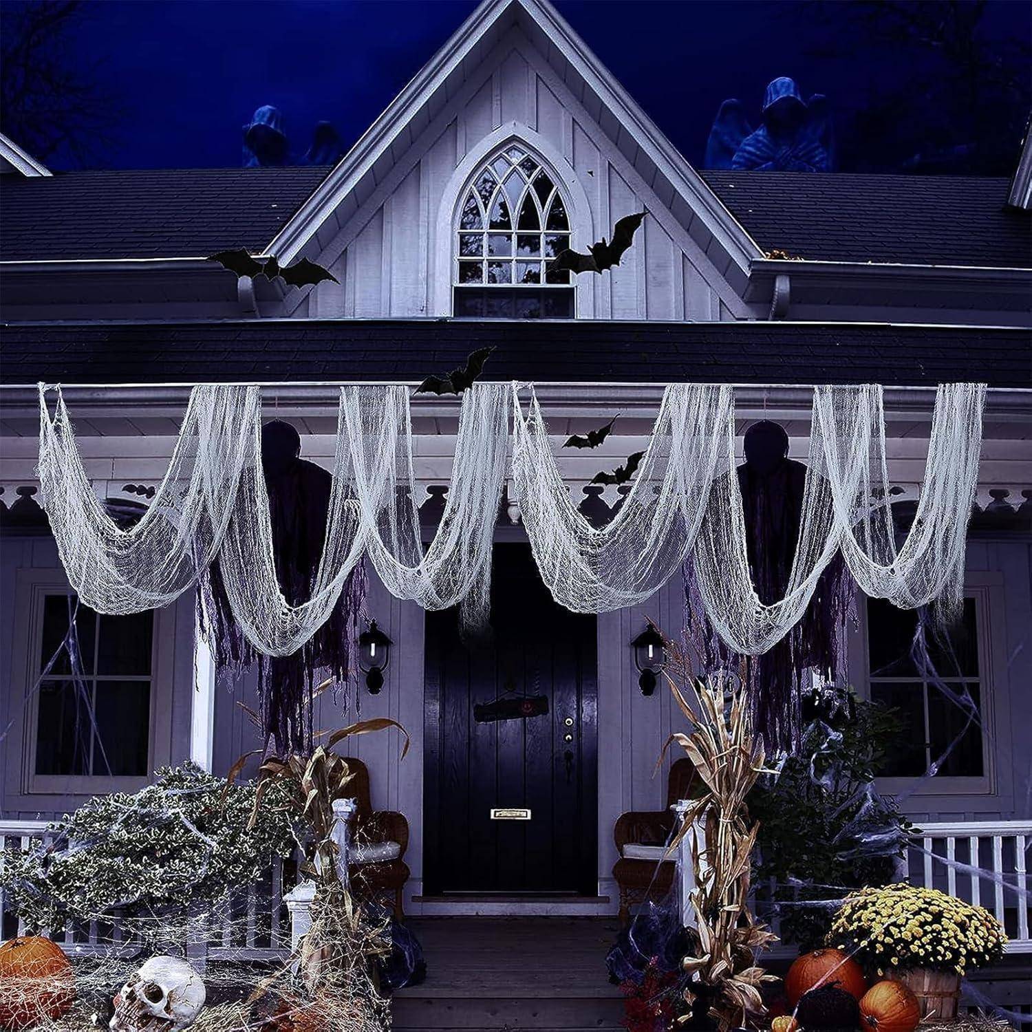 Gruseliges Halloween-Tuch Baumwolle 215x500 cm Horror Deko