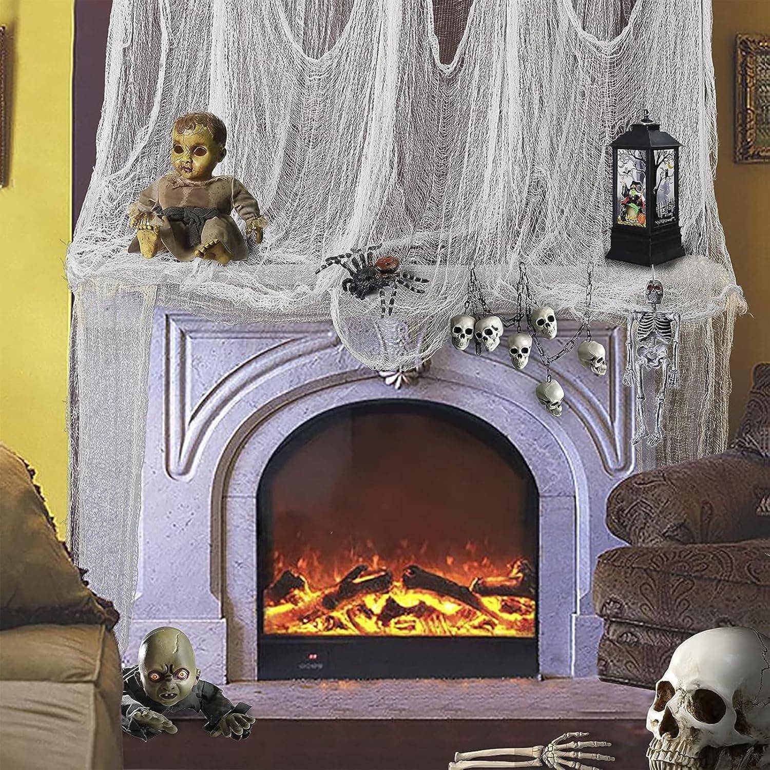 Gruseliges Halloween-Tuch Baumwolle 215x500 cm Horror Deko