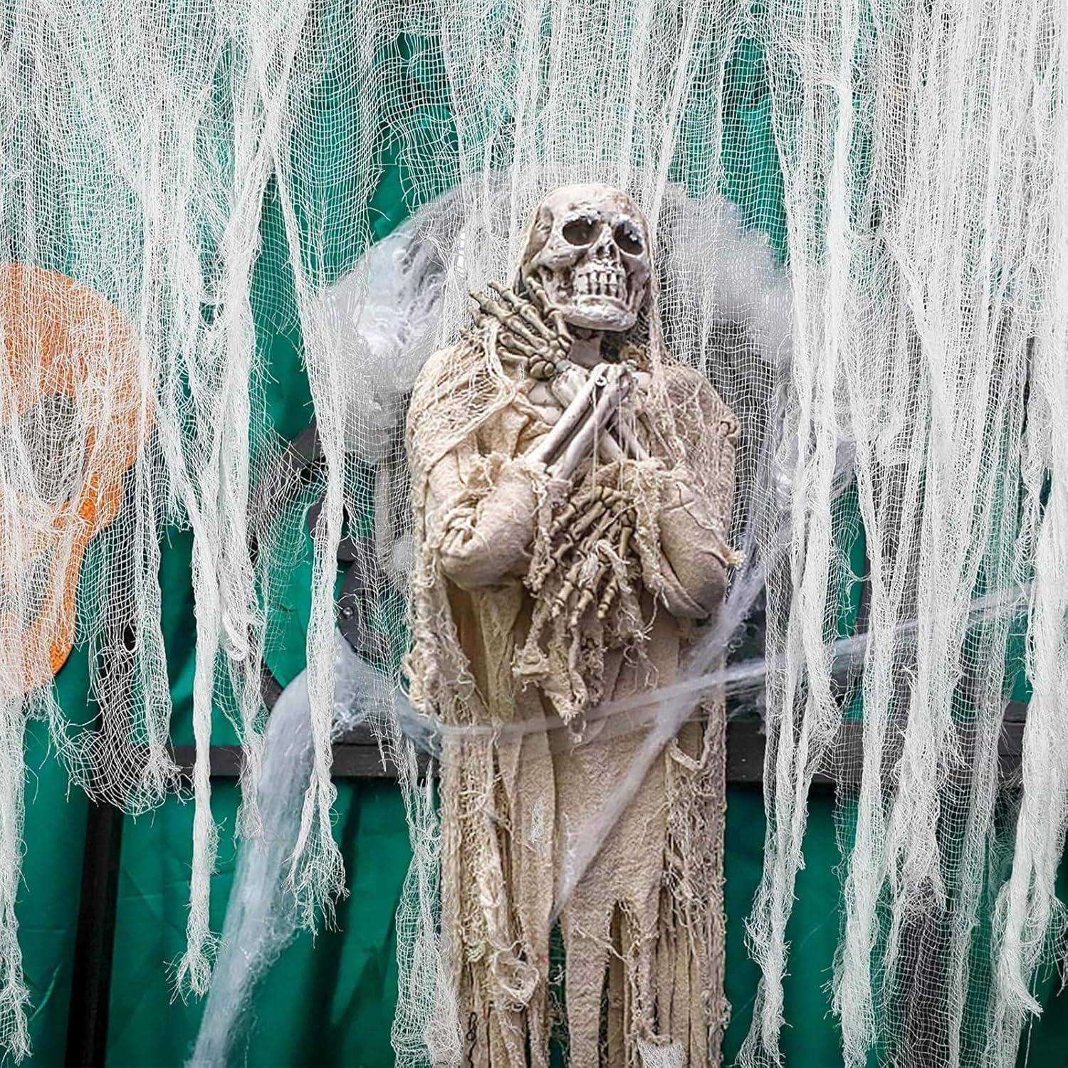 Gruseliges Halloween-Tuch Baumwolle 215x500 cm Horror Deko