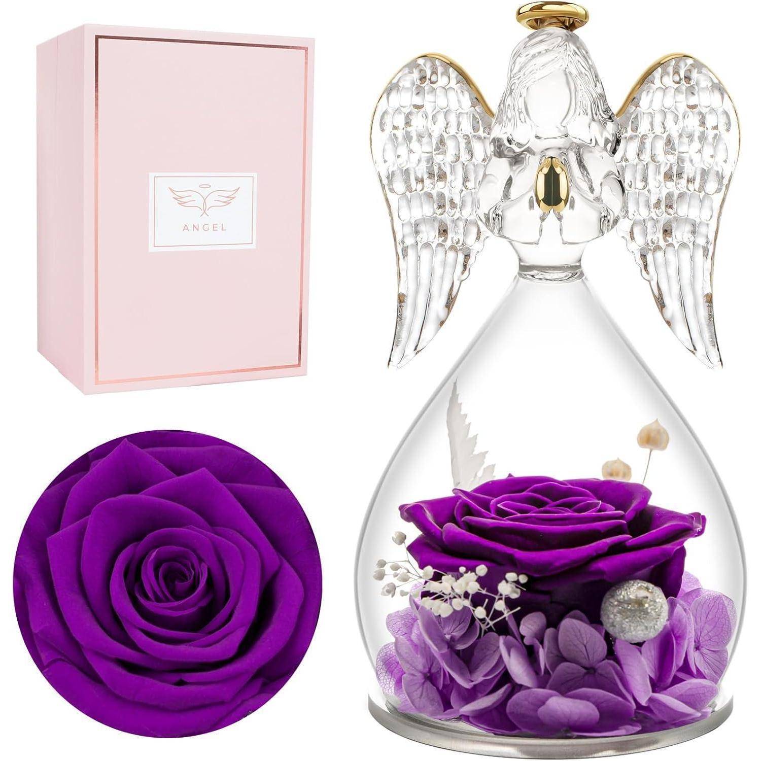 Muttertag Engel Ewige Rose Geschenke Blumen Figur Handgefertigt