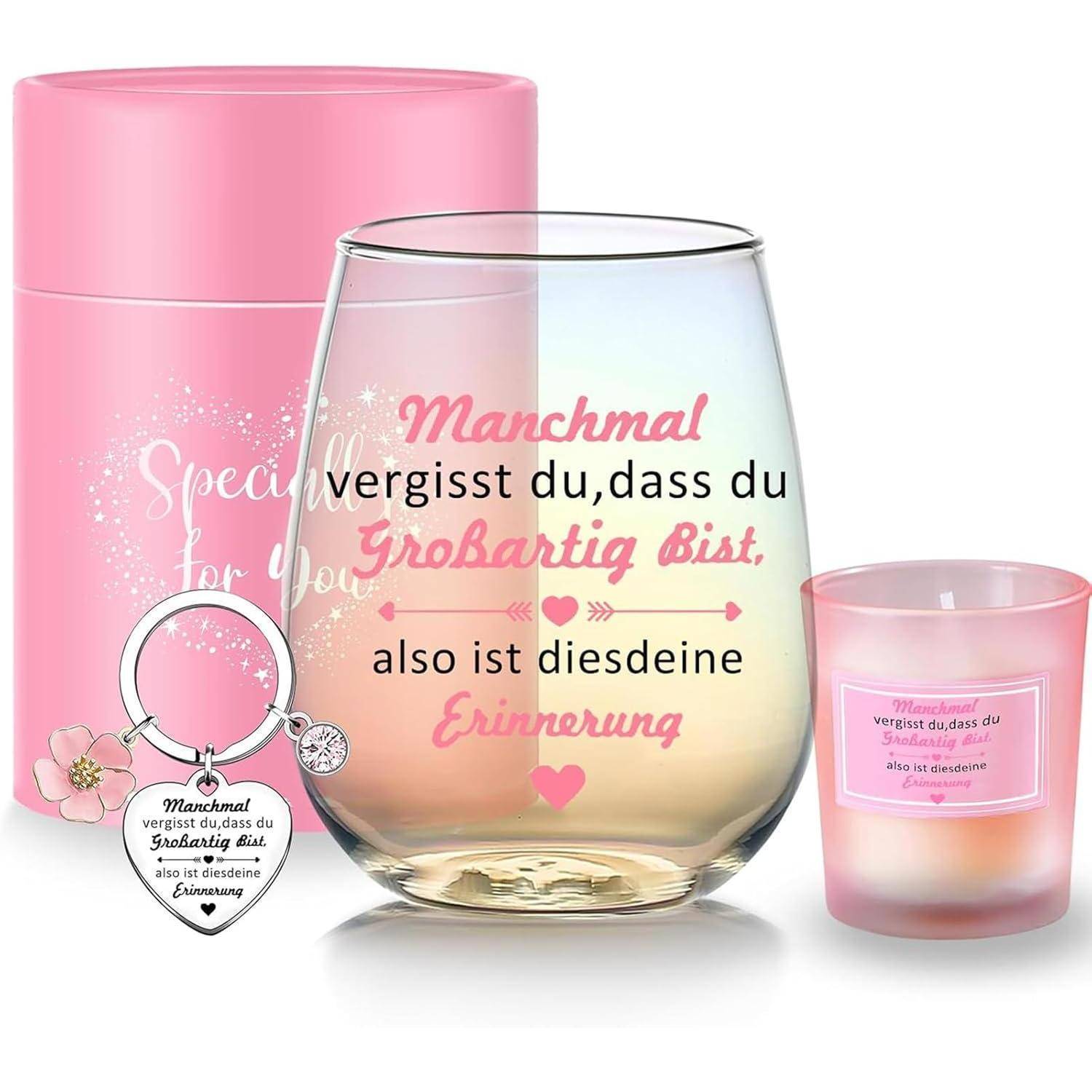 Personalisierte Weingläser Beste Freundin Dankeschön