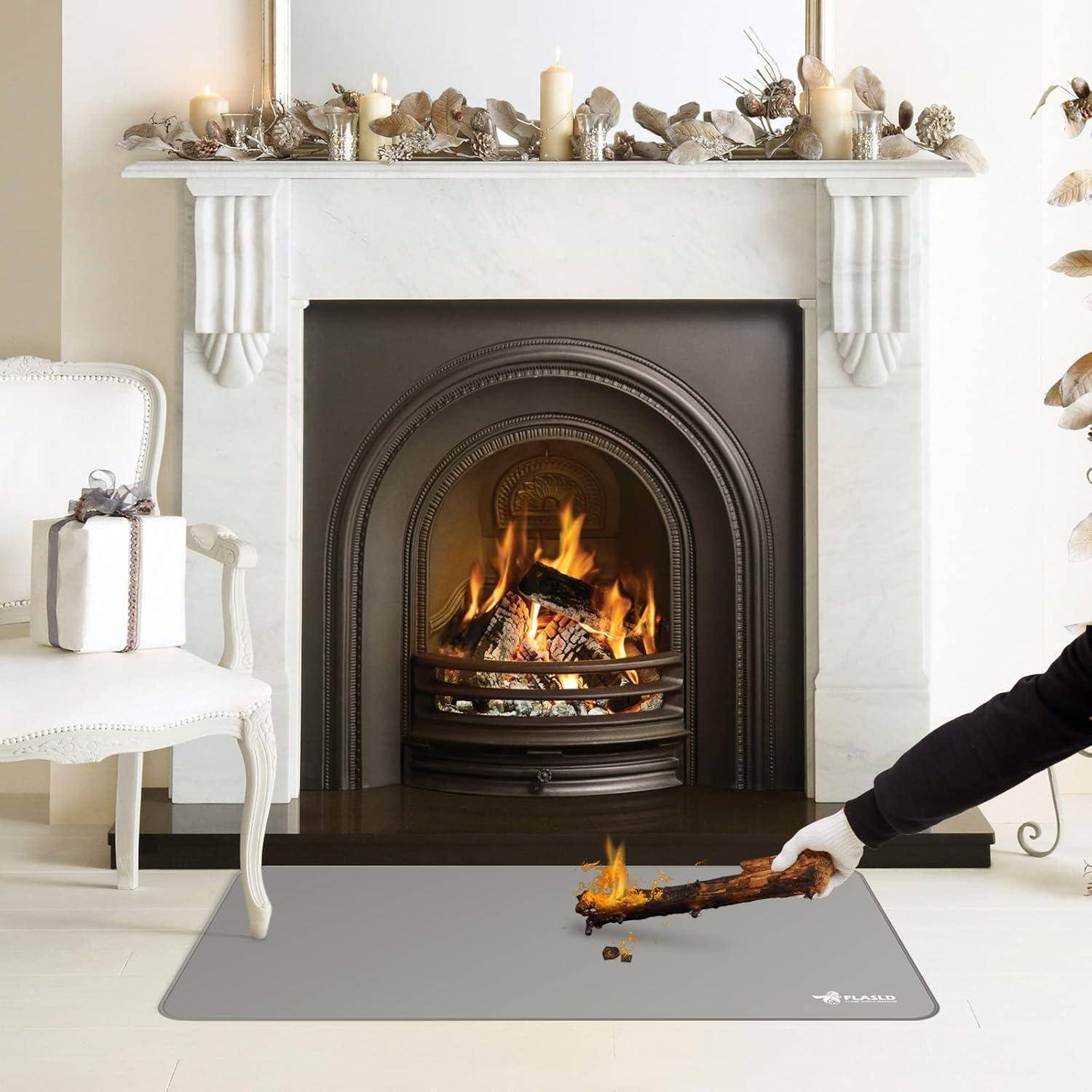 Untergrillmatte 91x124cm Terrassen 121.9L x 91.4B cm Silver Gray