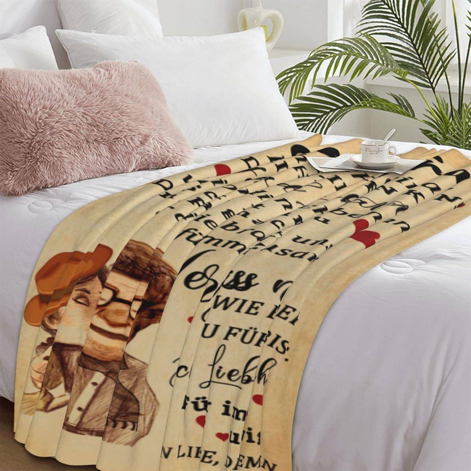 Fleecedecke Hochzeitsgeschenk Frauen Geschenke 02 130x150cm