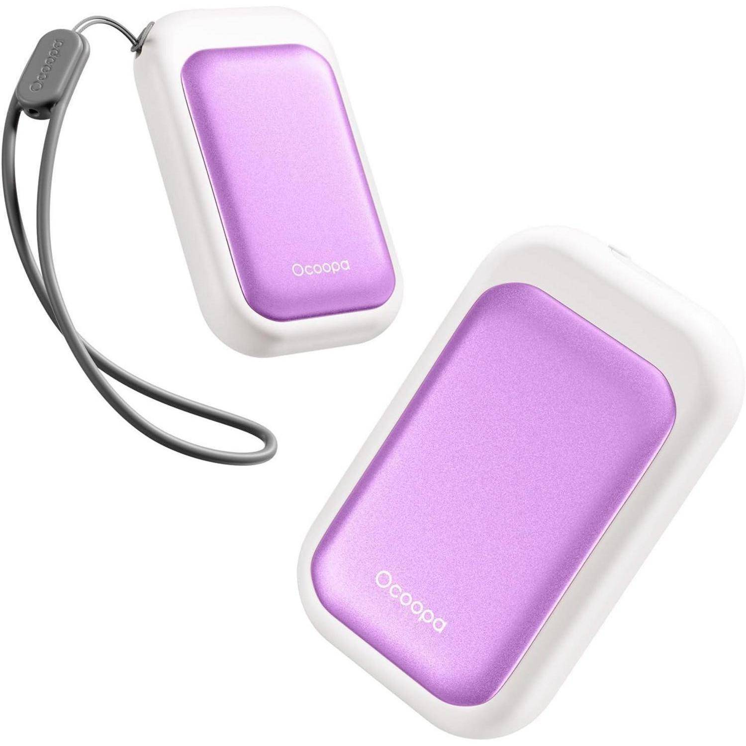 Handwärmer magnetisch wiederaufladbar 2erPack Damen Weiß Violett