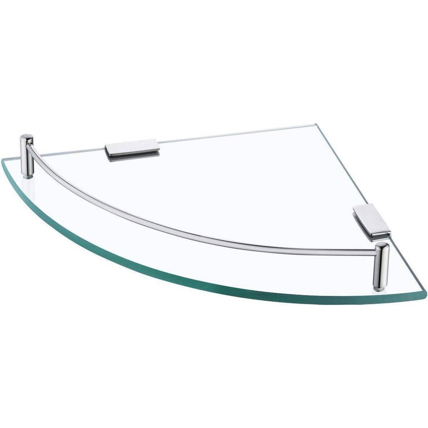 Duschablage Eckregal Glasregal 7mm Hartglas Wandmontage 1 Poliert