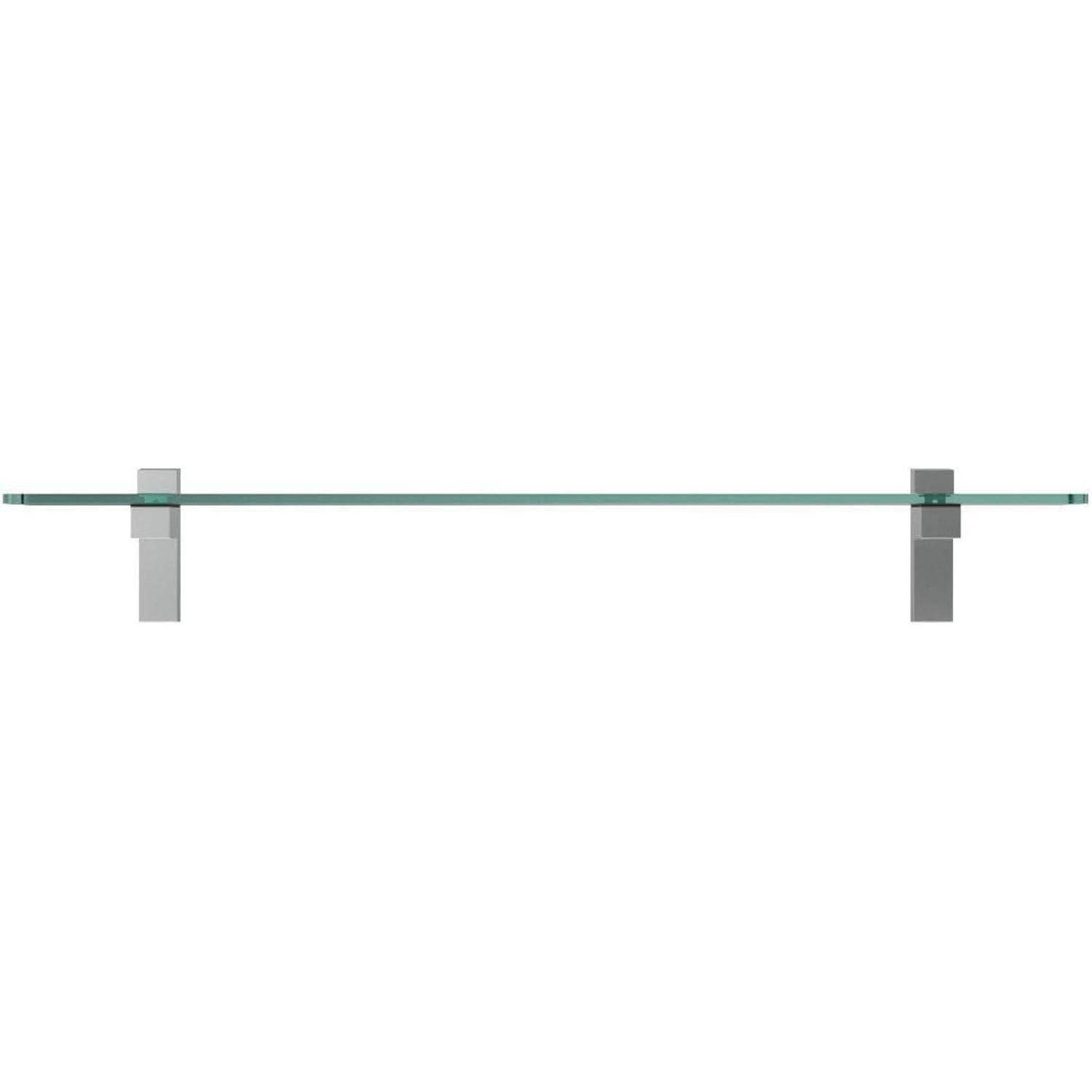 Duschablage Glasregal 8mm Hartglas Regalhalter 2 Stück 60 CM Poliert