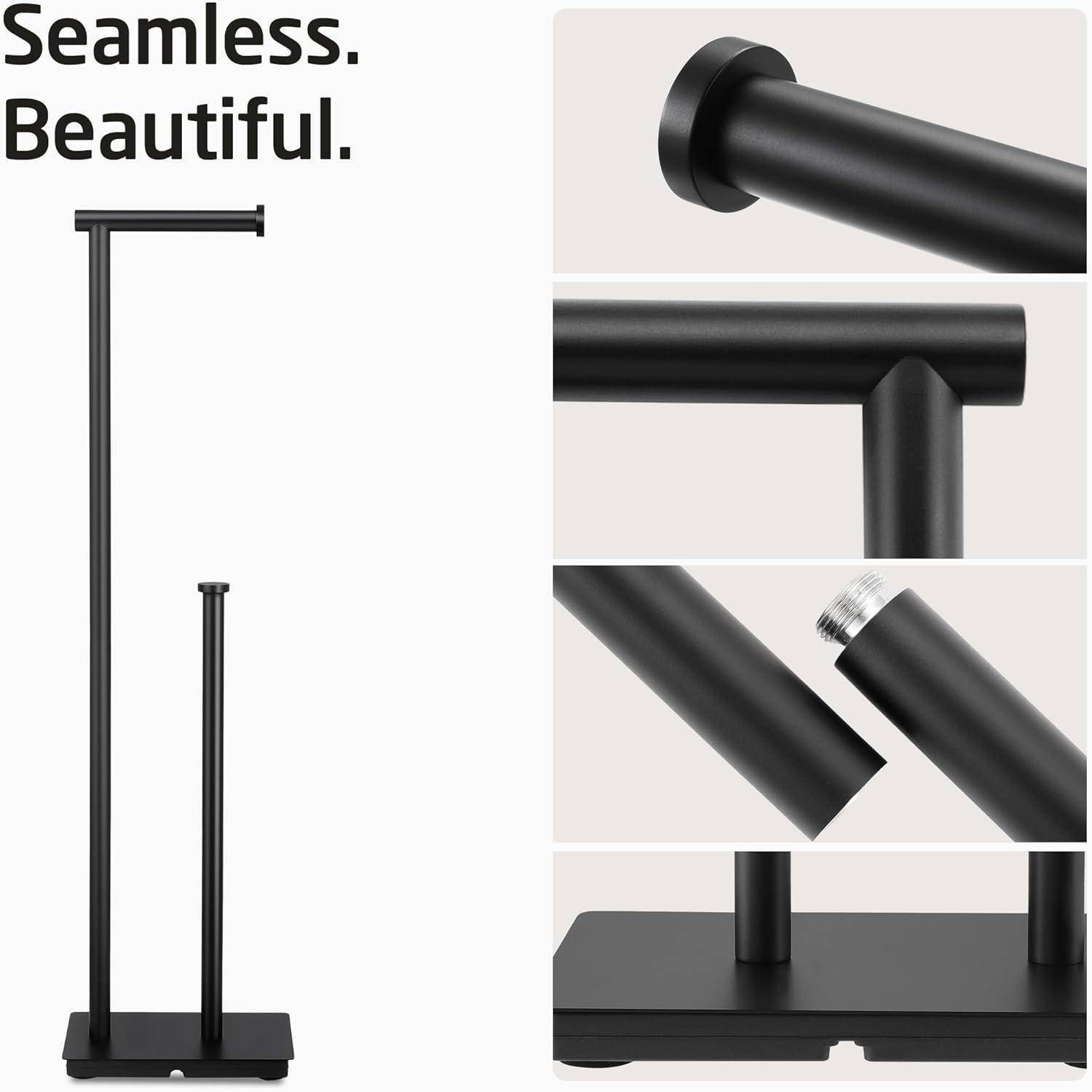 Toilettenpapierhalter Klorollenhalter SUS304 Schwarz Edelstahl