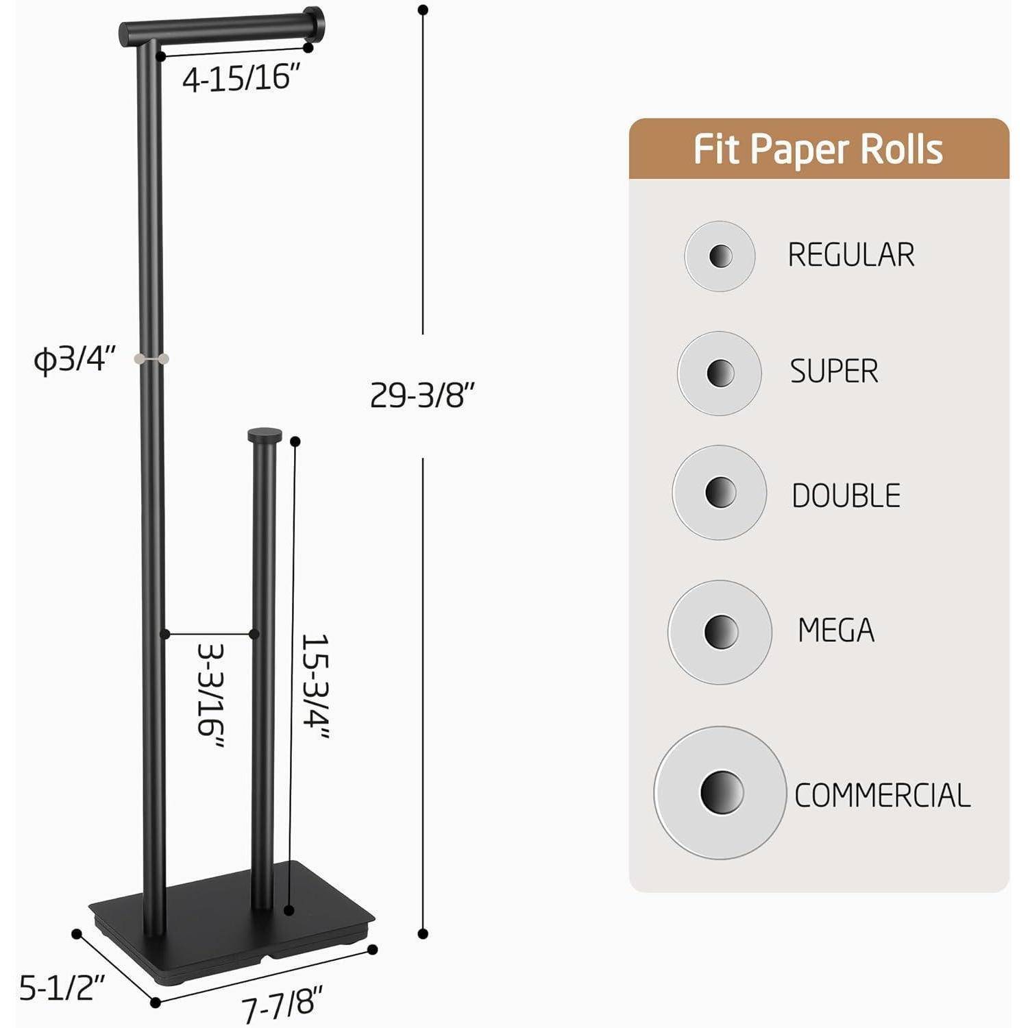 Toilettenpapierhalter Klorollenhalter SUS304 Schwarz Edelstahl