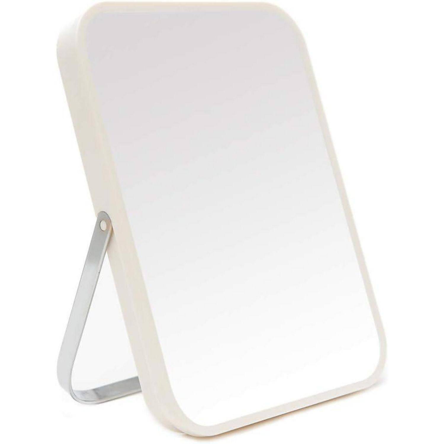 Tisch Schminkspiegel Klappspiegel Metallständer 20 cm Weiß