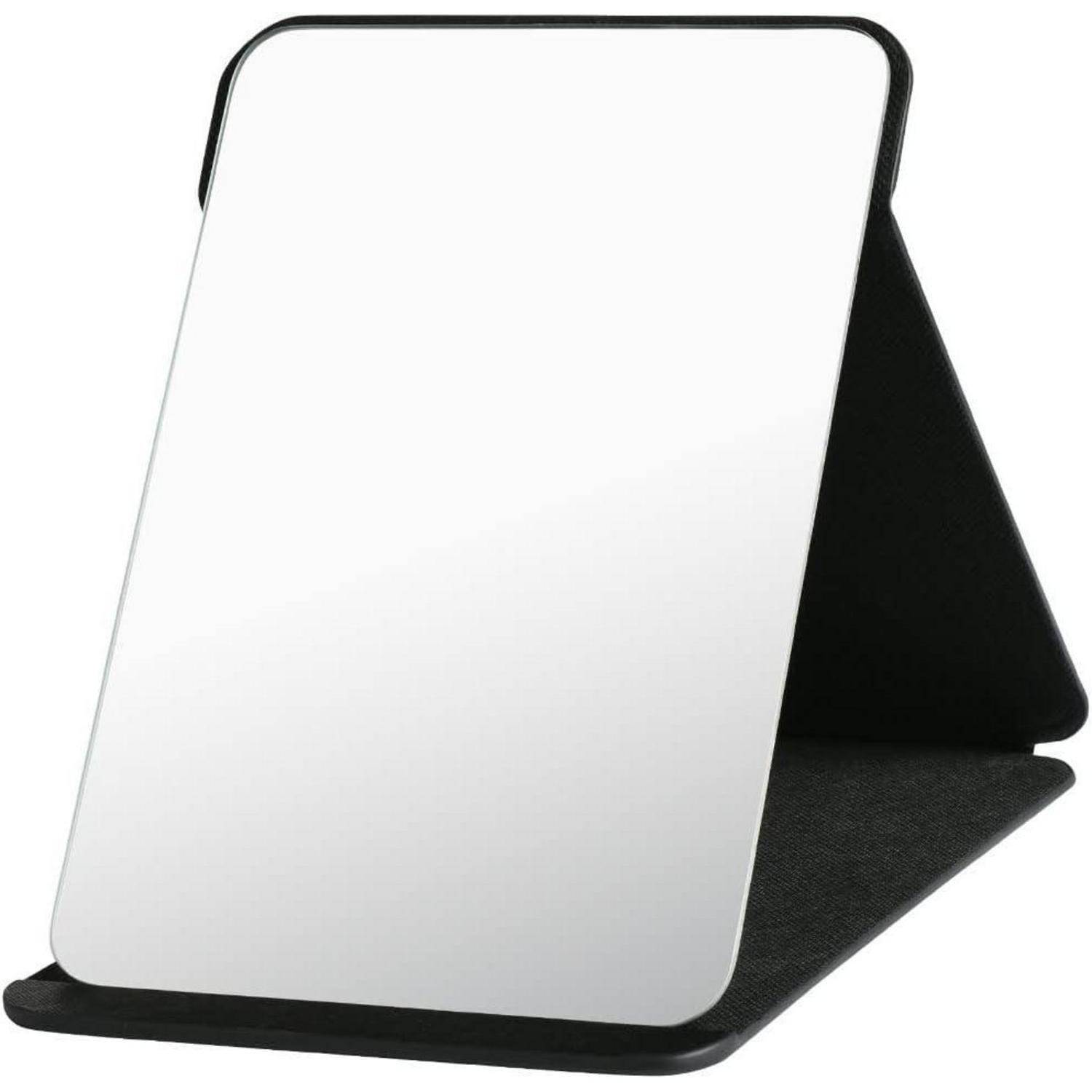 Reisespiegel klappbar tragbar Kosmetikspiegel Schwarz 30L x 20B cm