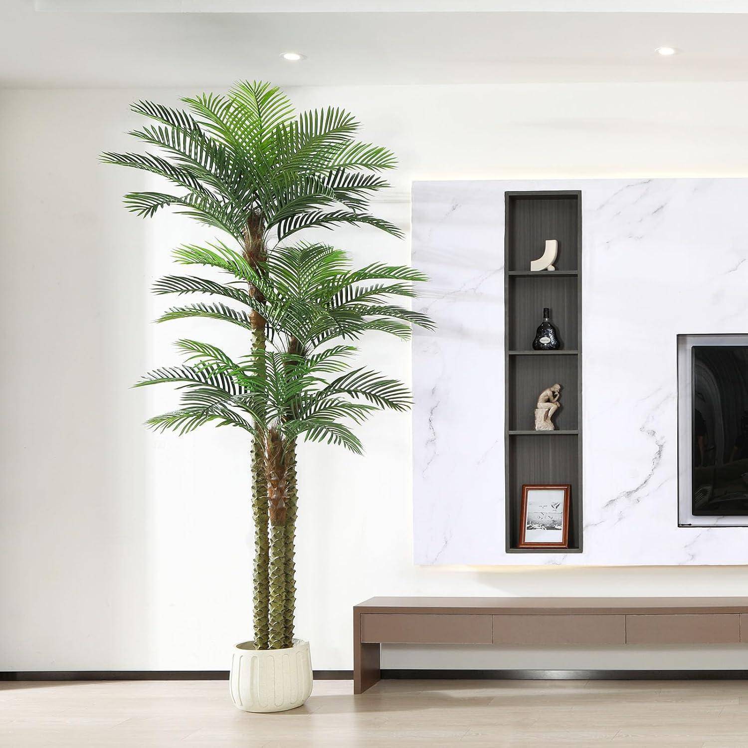 Künstliche Palme UV Goldrattan Terrasse Pool Innenraum 300 cm