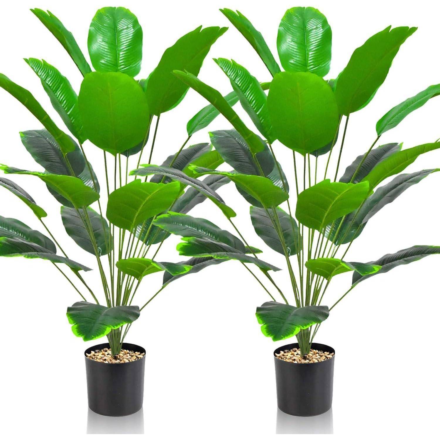Kunstpflanzen Set Extra Groß Künstliche Bananenblätter