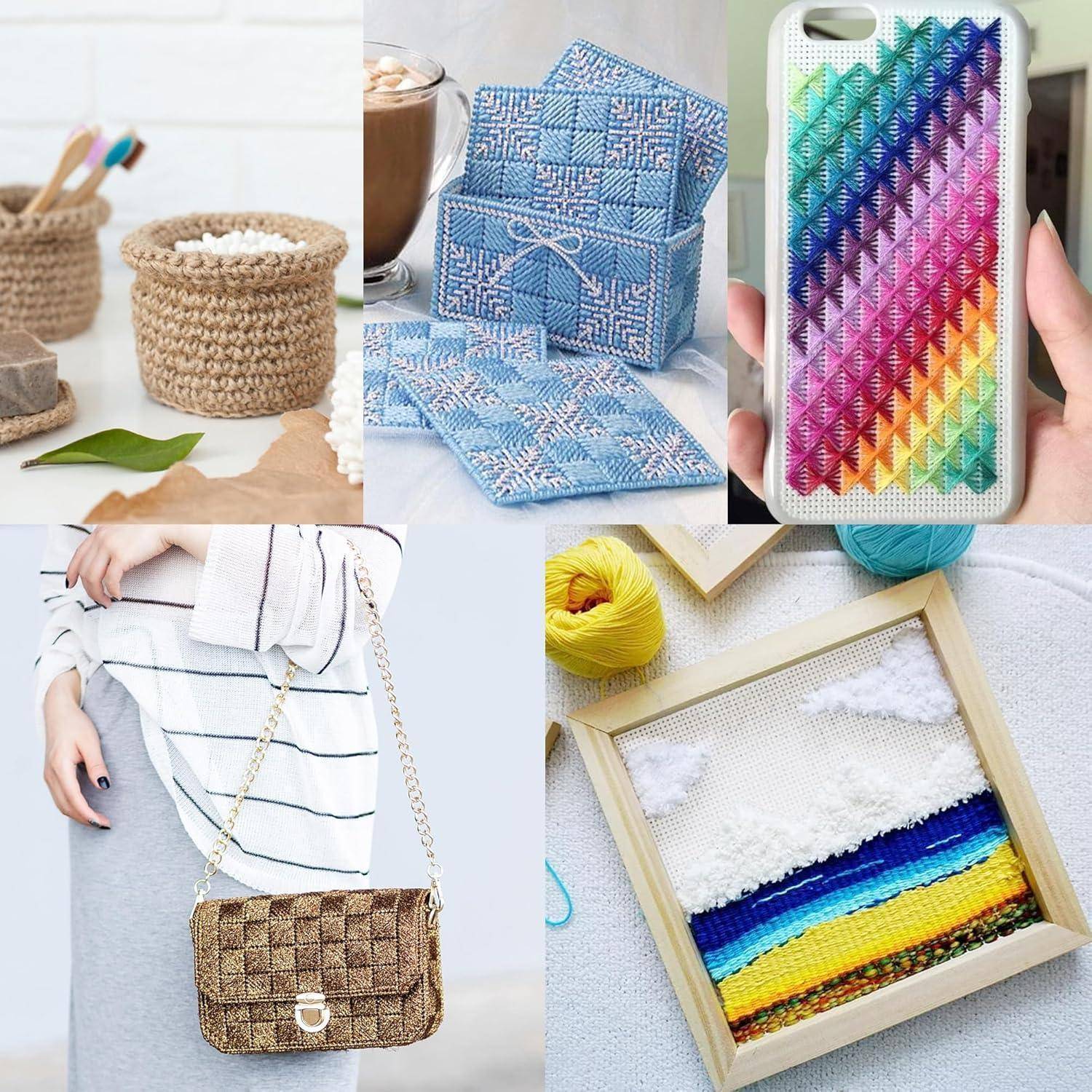 Kunststoffgitter Kreuzstich 6 Stück Stickerei DIY 14 Count