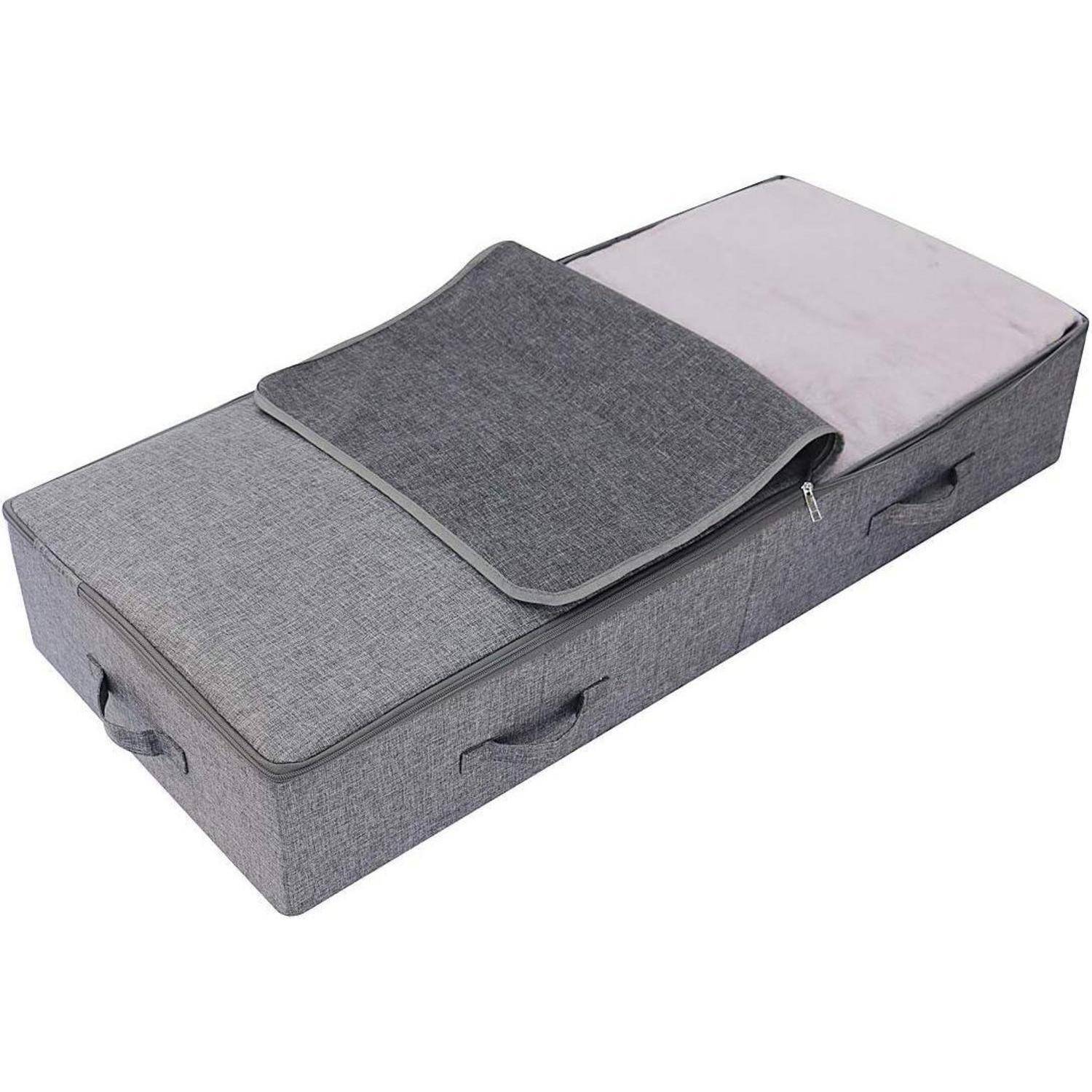 Schuhbox Kunststoff Deckel Staubdicht 100*43*18cm Dunkelgrau 1 Packung