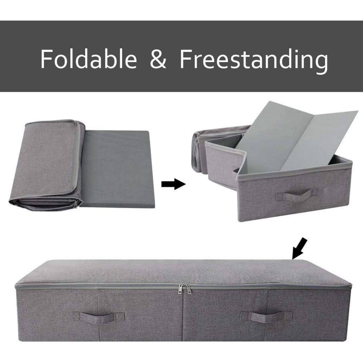 Schuhbox Kunststoff Deckel Staubdicht 100*43*18cm Dunkelgrau 1 Packung