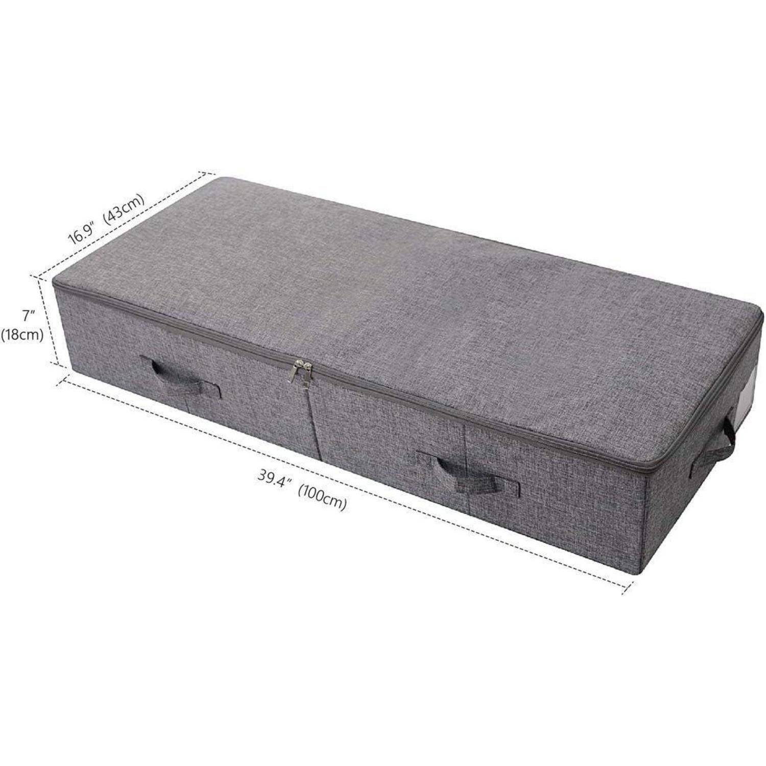 Schuhbox Kunststoff Deckel Staubdicht 100*43*18cm Dunkelgrau 1 Packung