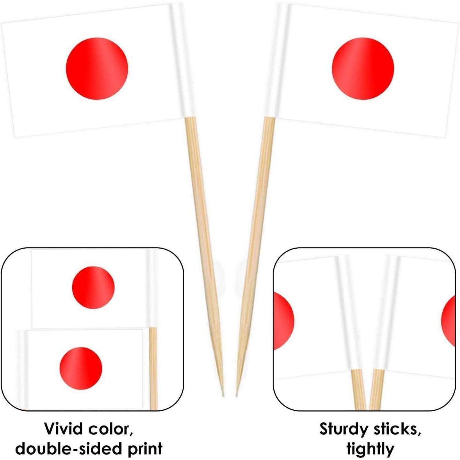 Zahnstocher Fähnchen Japan Japan Zahnstocher Flagge 200 Stück