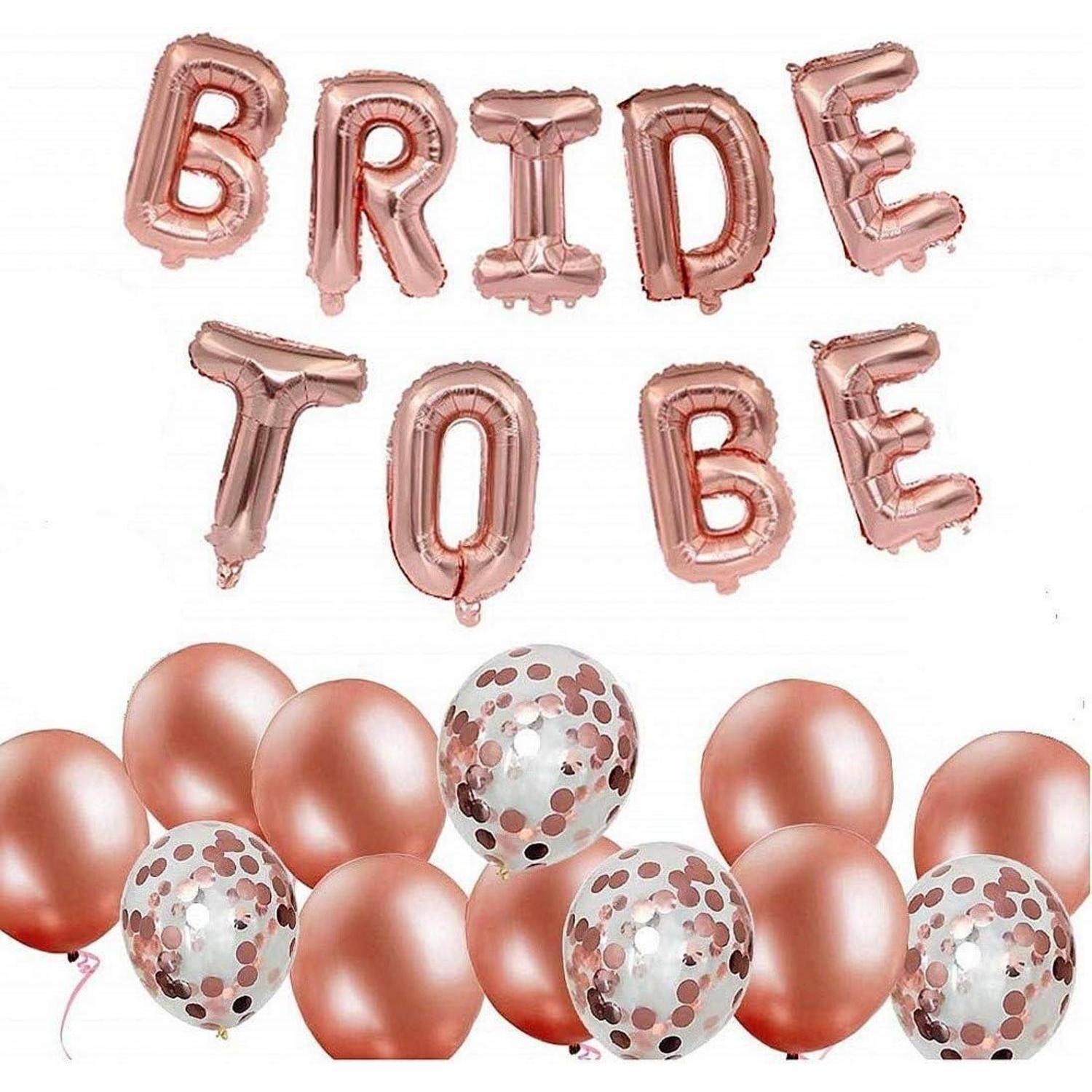 Roségoldene Luftballons buchstabieren 