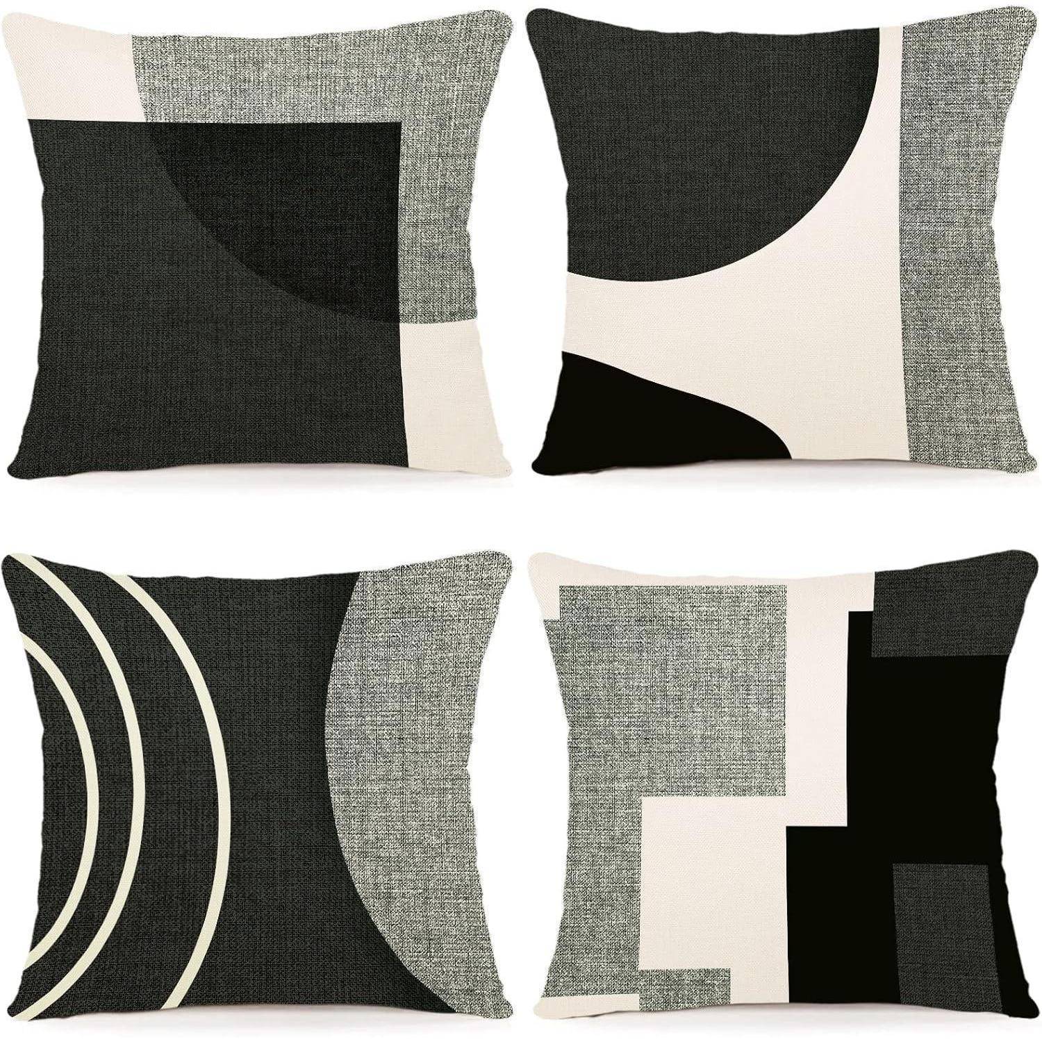 Kissenbezug 40x40 4er Leinen Outdoor A083 40 x 40 cm 4 Stück