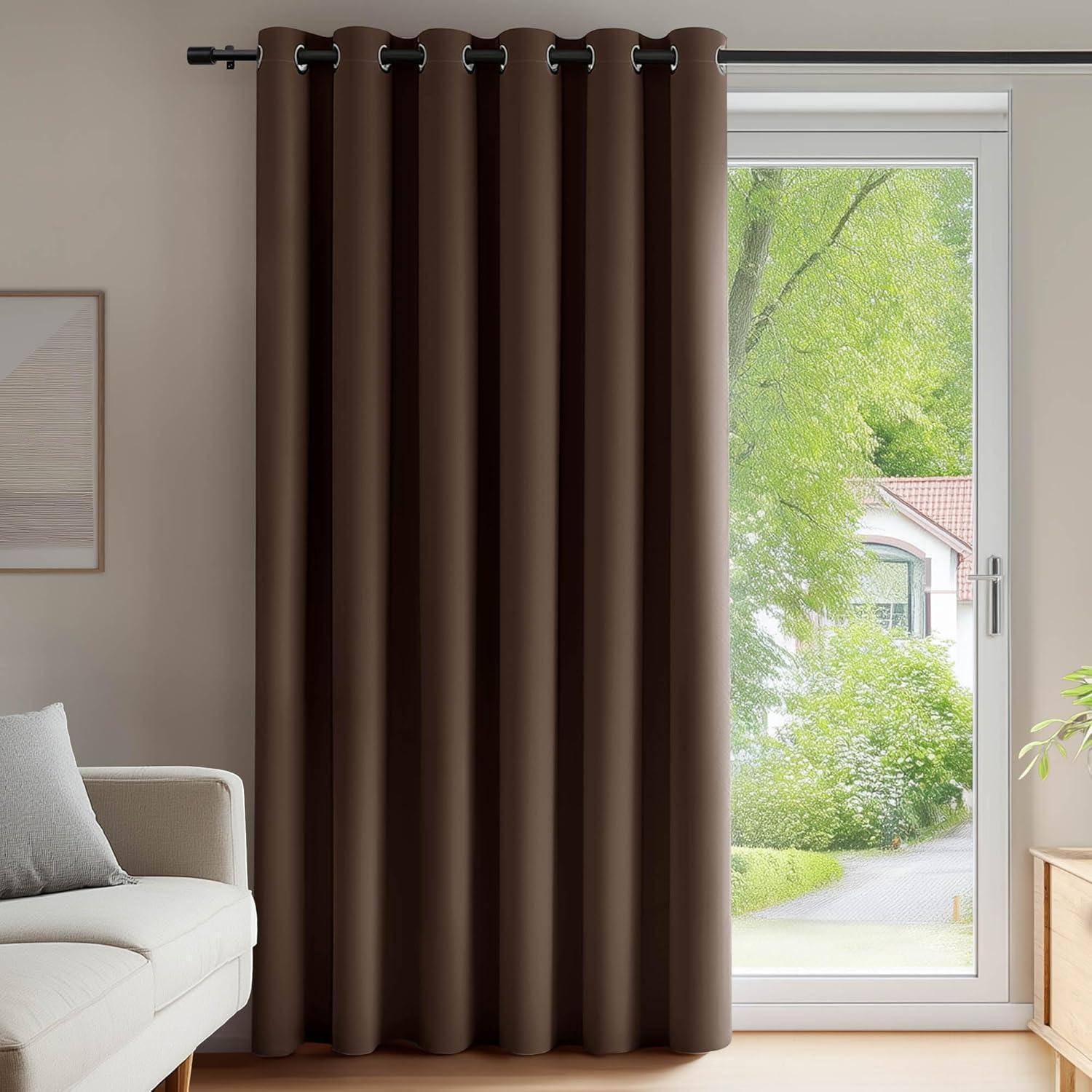 Verdunklungsgardine Thermovorhang H270 x B200 cm (1er Pack) Braun